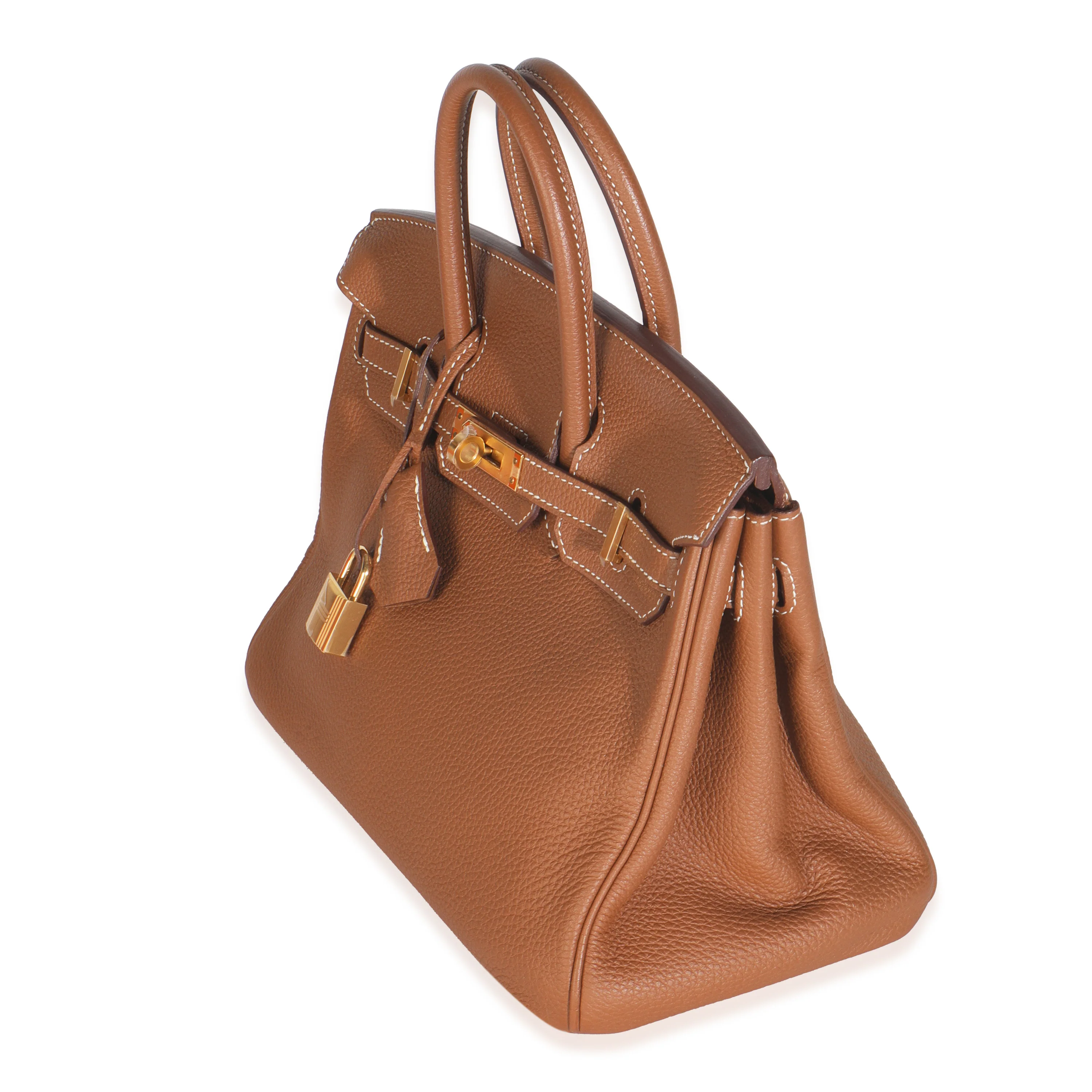 Gold Togo Birkin 25 GHW - Image 3