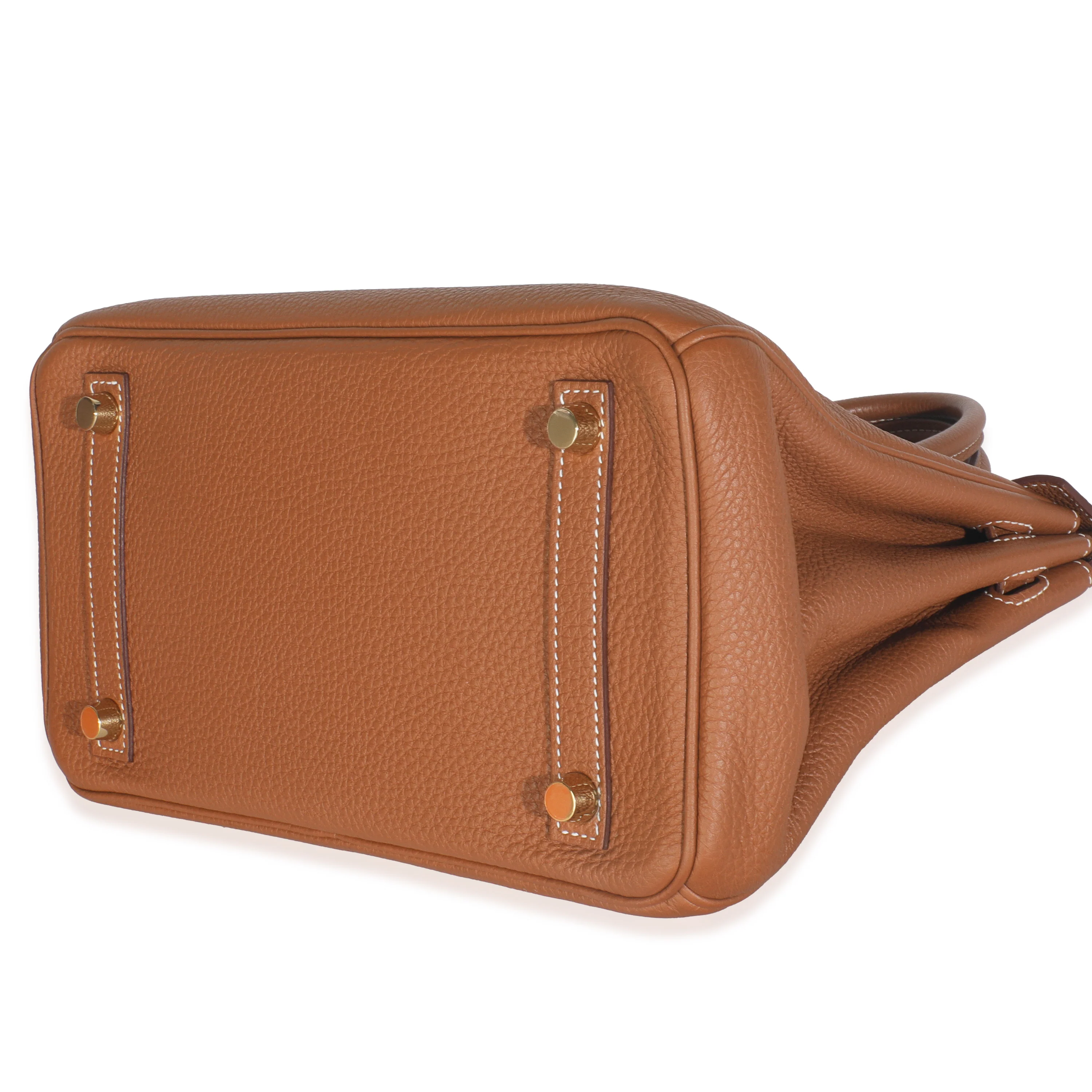 Gold Togo Birkin 25 GHW - Image 6