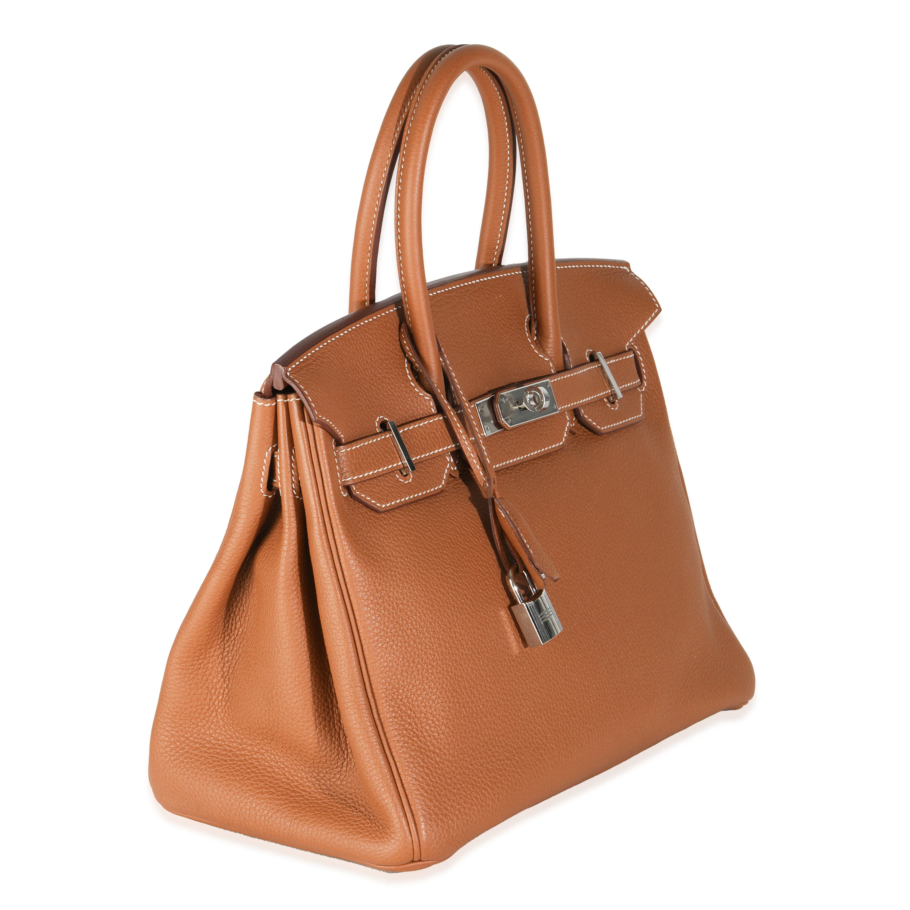 Gold Togo Birkin 30 PHW - Image 3