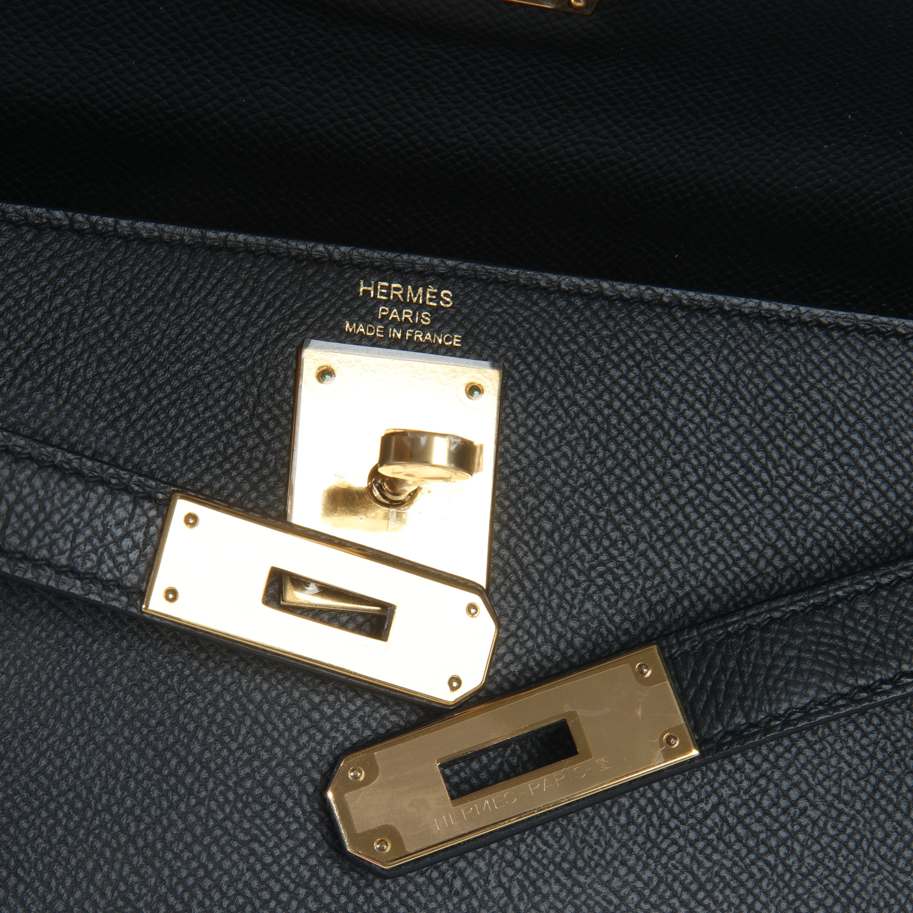 Black Epsom Sellier Kelly 28 GHW - Image 10