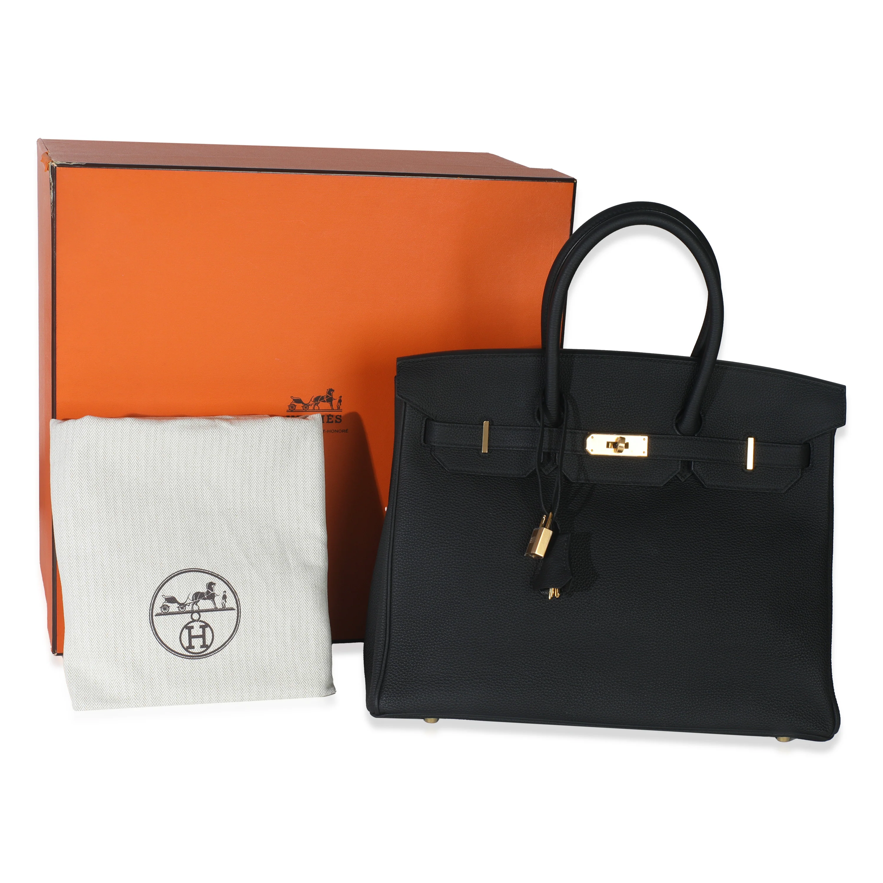 Black Togo Birkin 35 GHW - Image 9