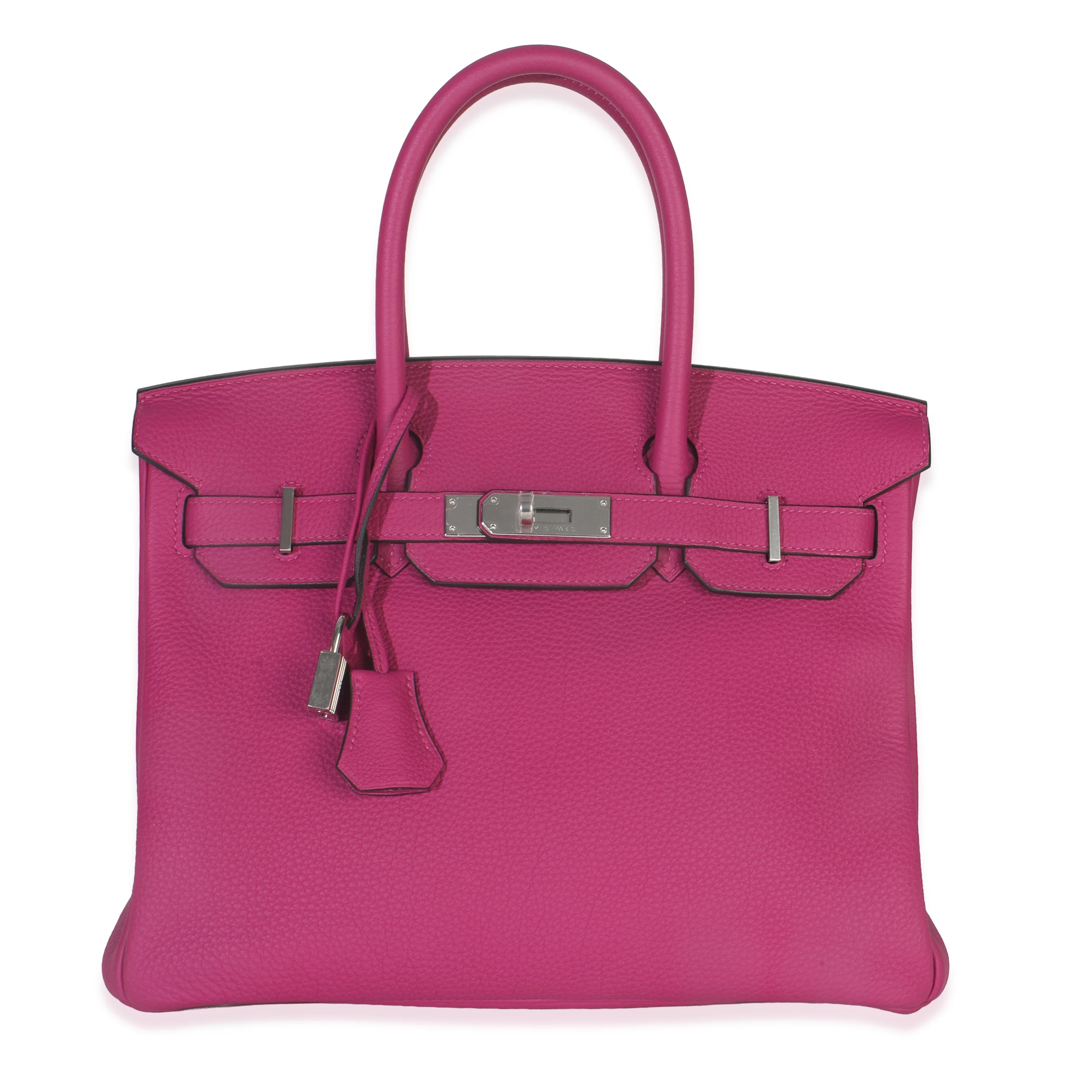 Rose Pourpre Togo Birkin 30 PHW