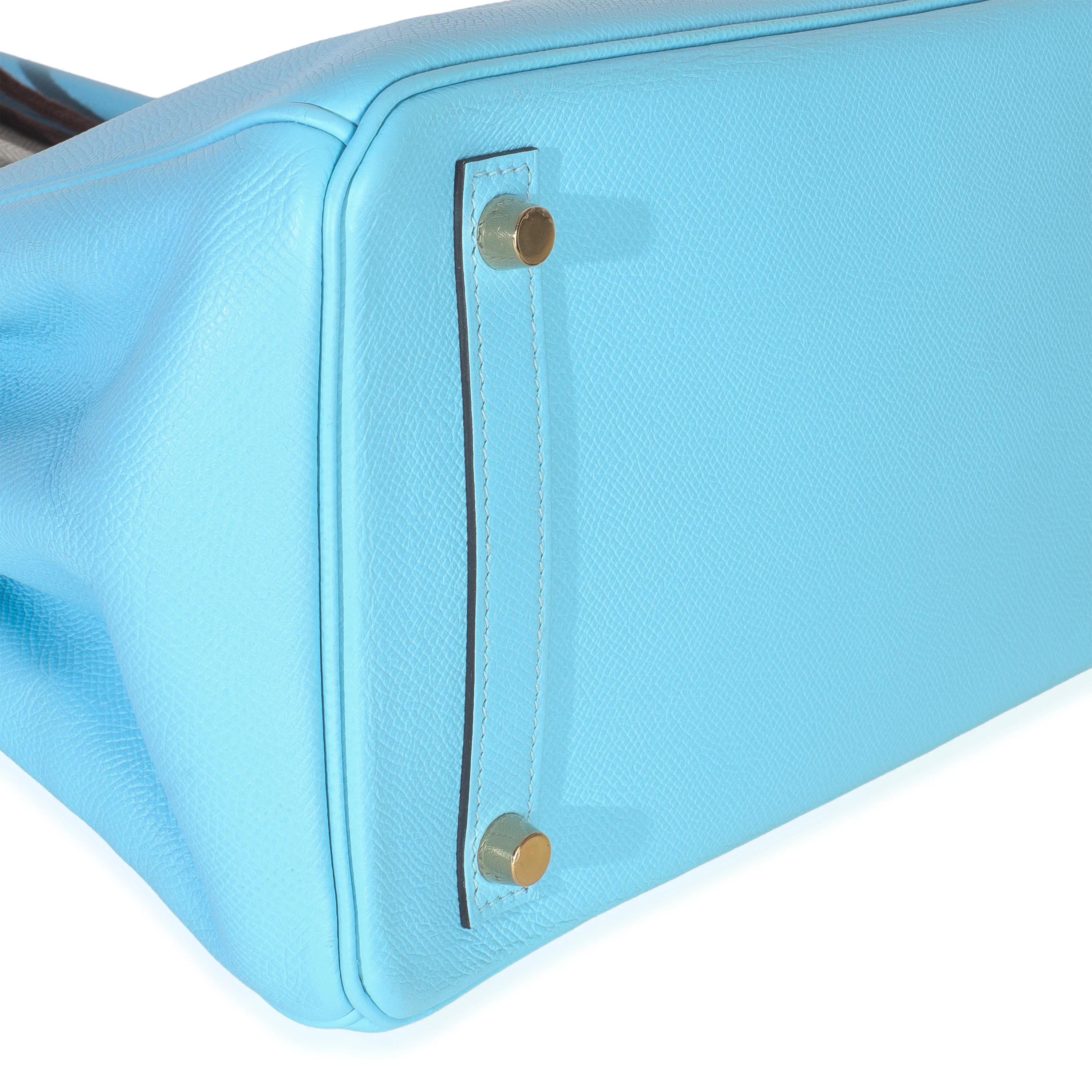 Blue Celeste Epsom Birkin 30 GHW - Image 2