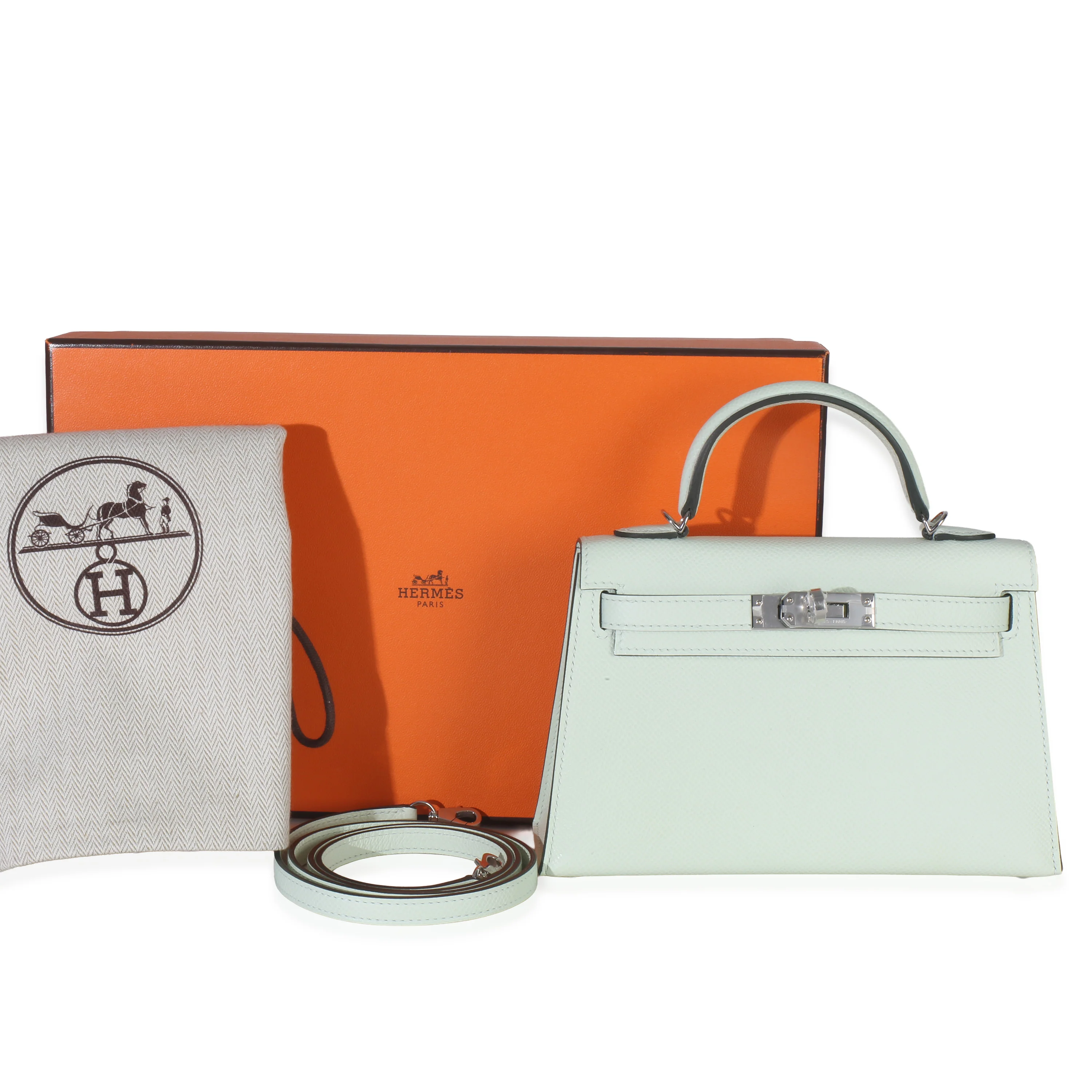 Vert Fizz Epsom Sellier Mini Kelly II 20 PHW - Image 8