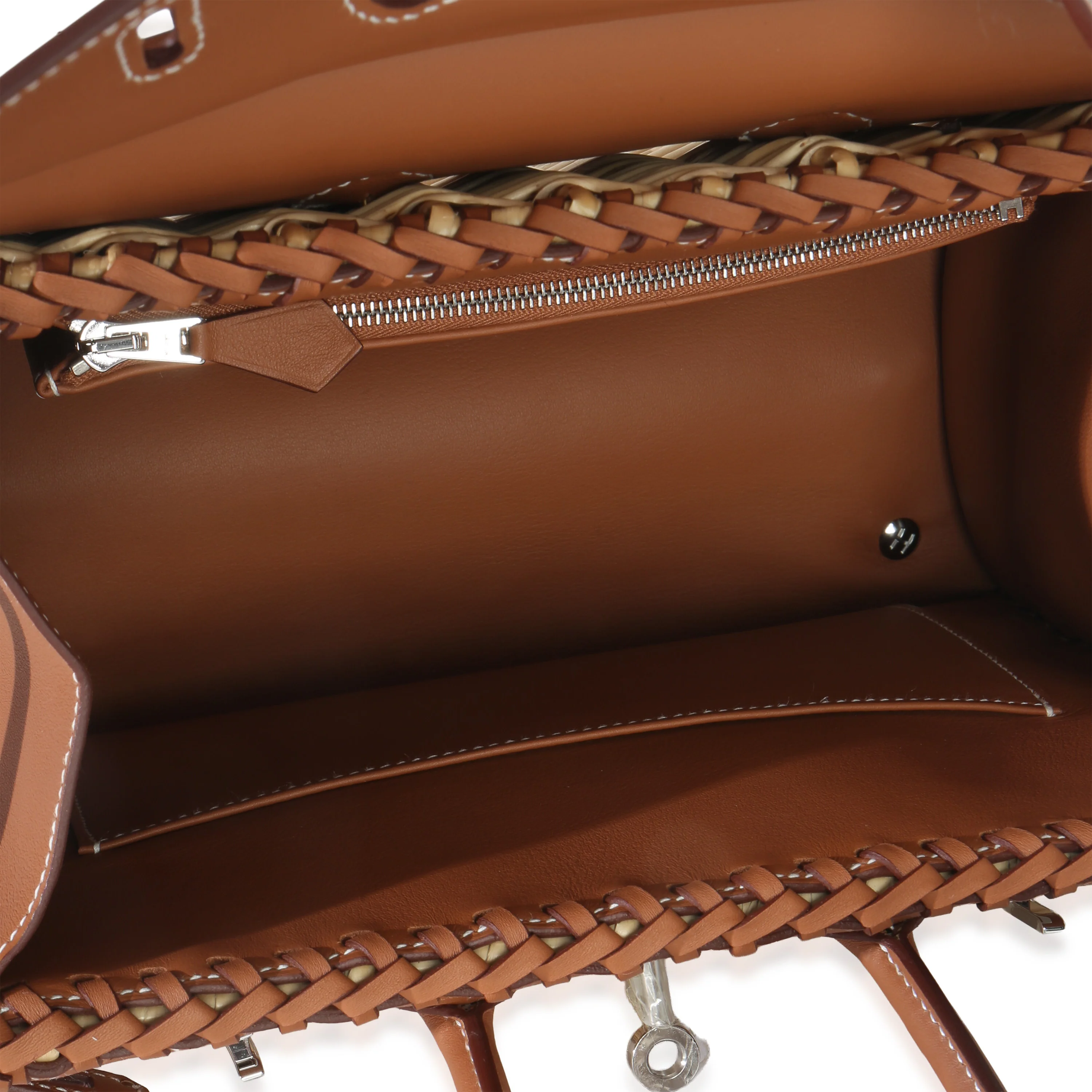 Gold Osier Wicker Swift Picnic Birkin 25 PHW - Image 10