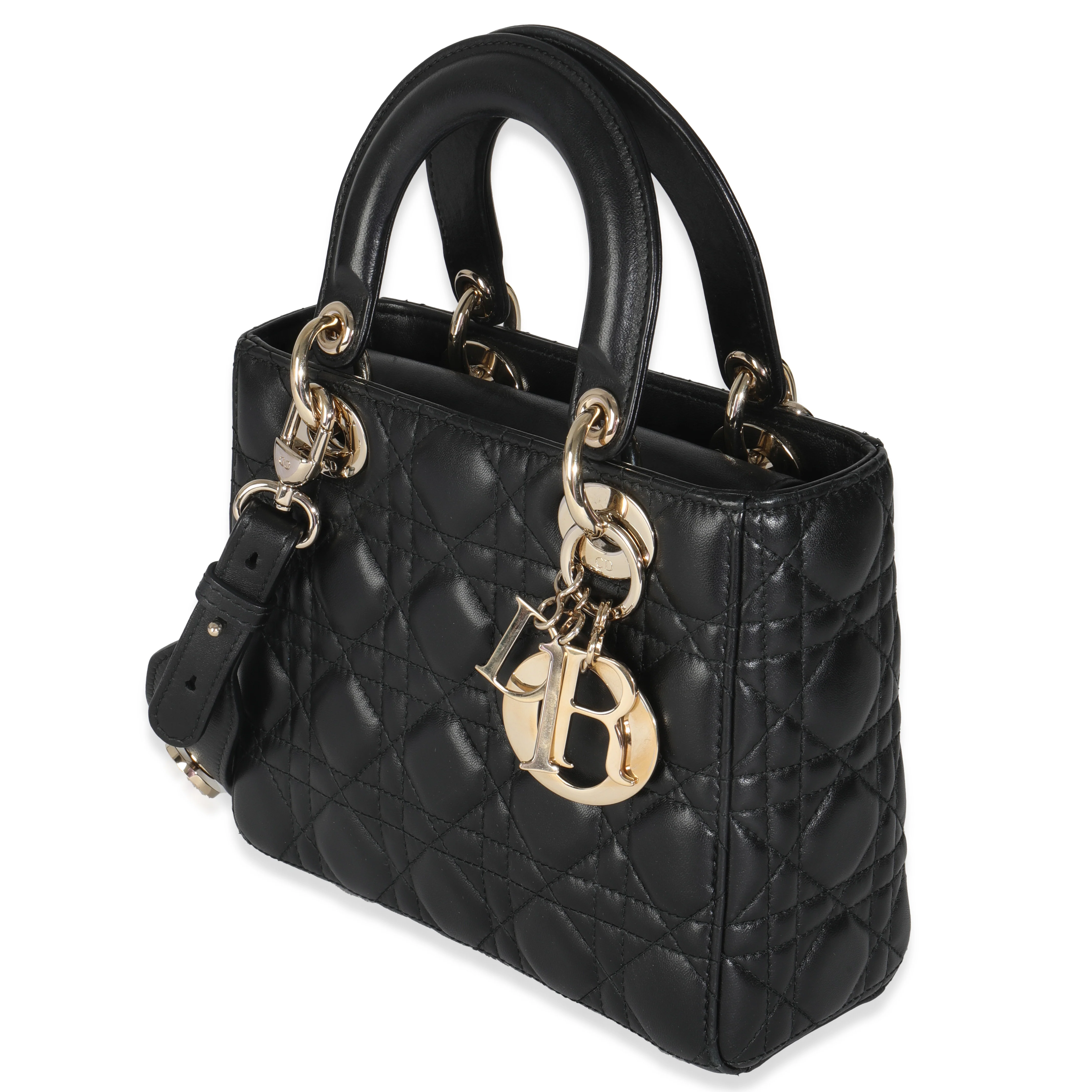 Black Lambskin Cannage Small MyABCDior Bag - Image 2