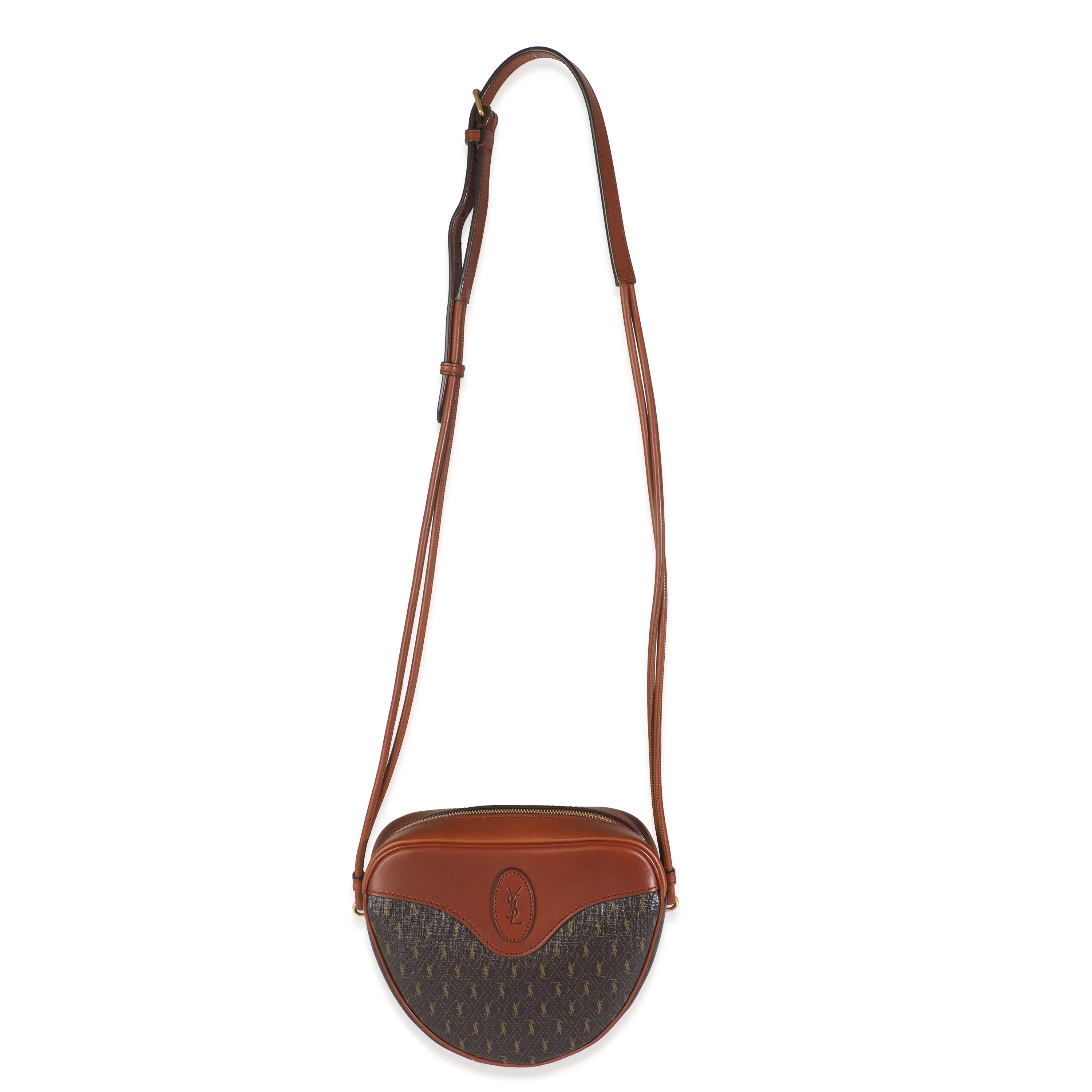 Brown Canvas Le Monogramme Cœur Heart Bag - Image 8