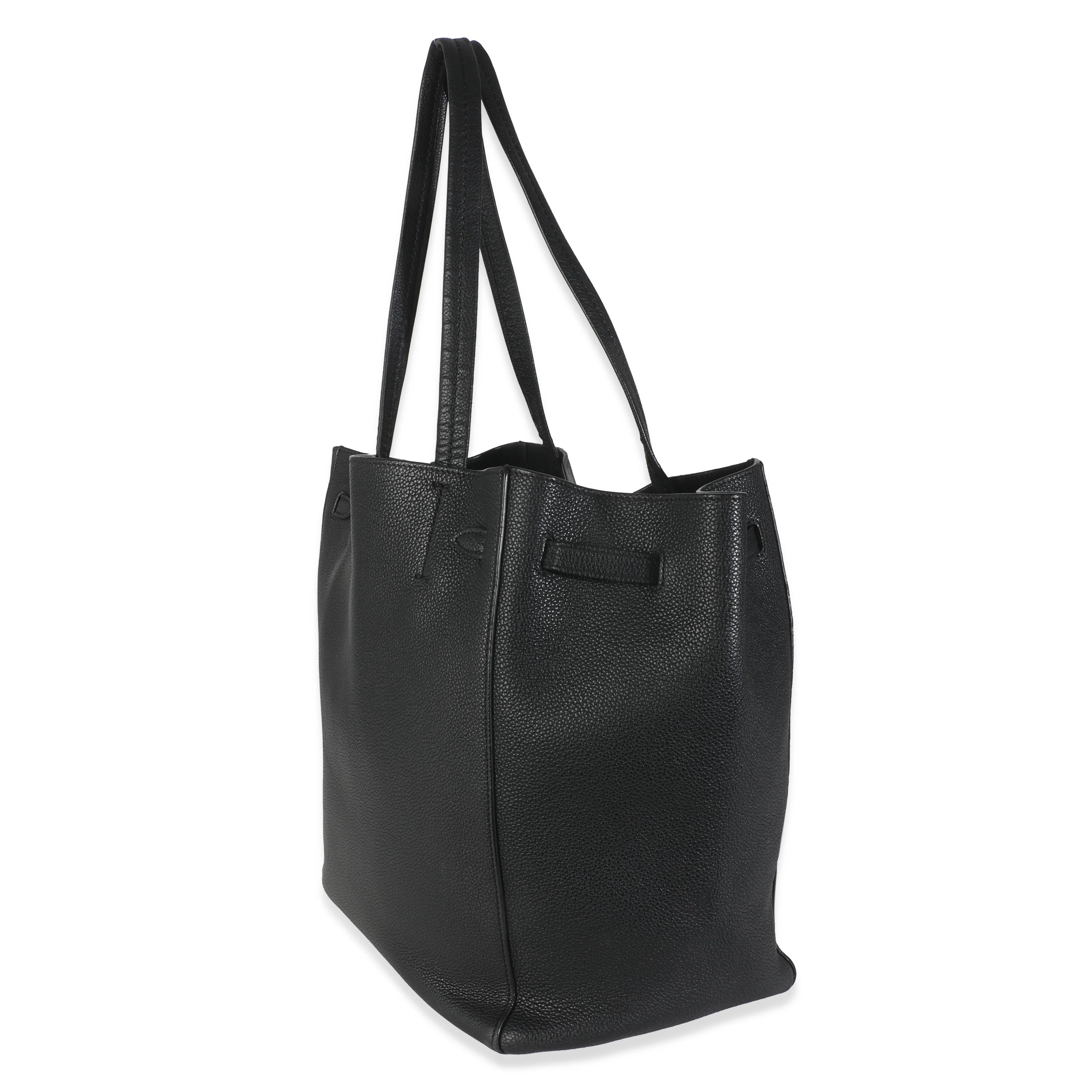 Black Calfskin Phantom Cabas Tote - Image 5
