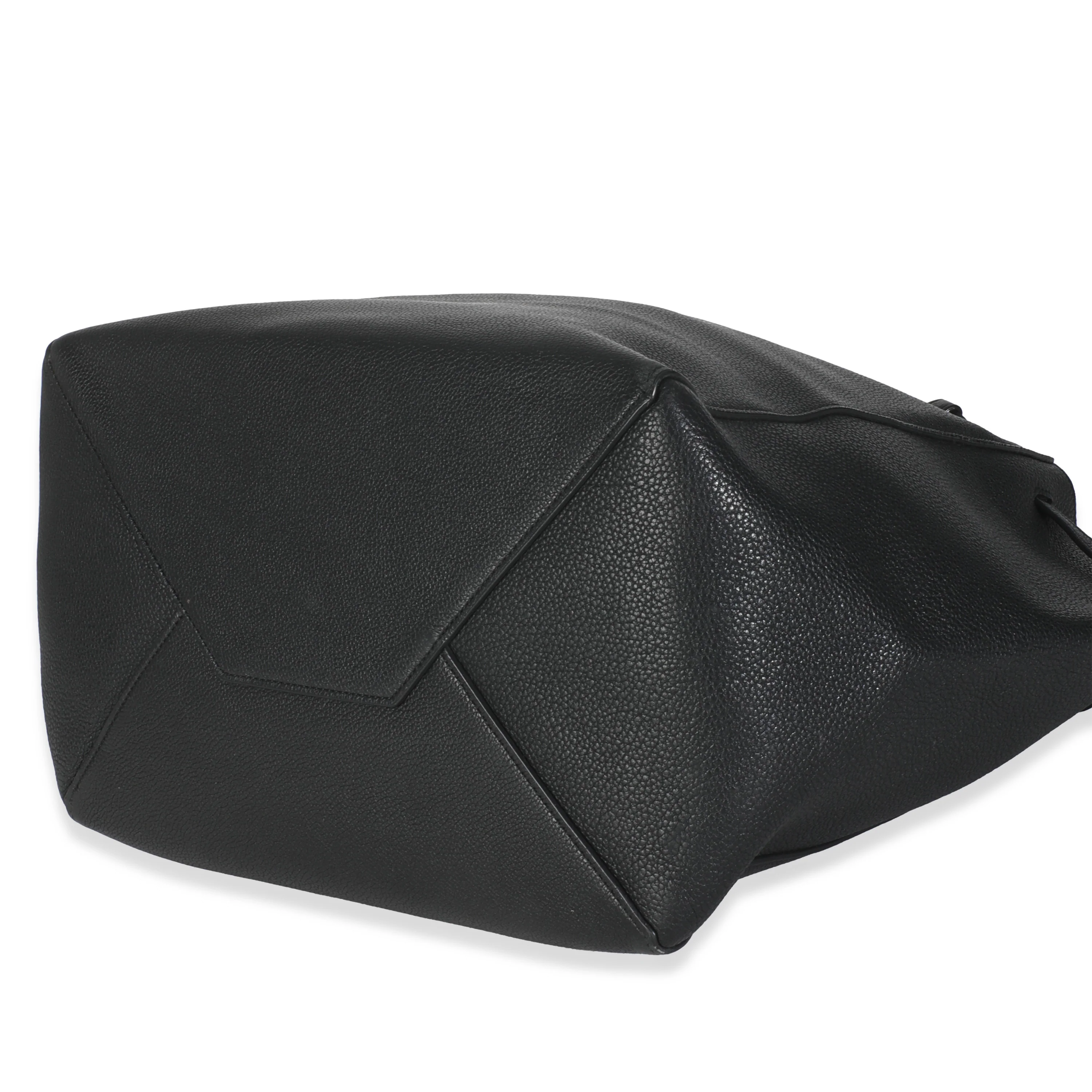 Black Calfskin Phantom Cabas Tote - Image 8