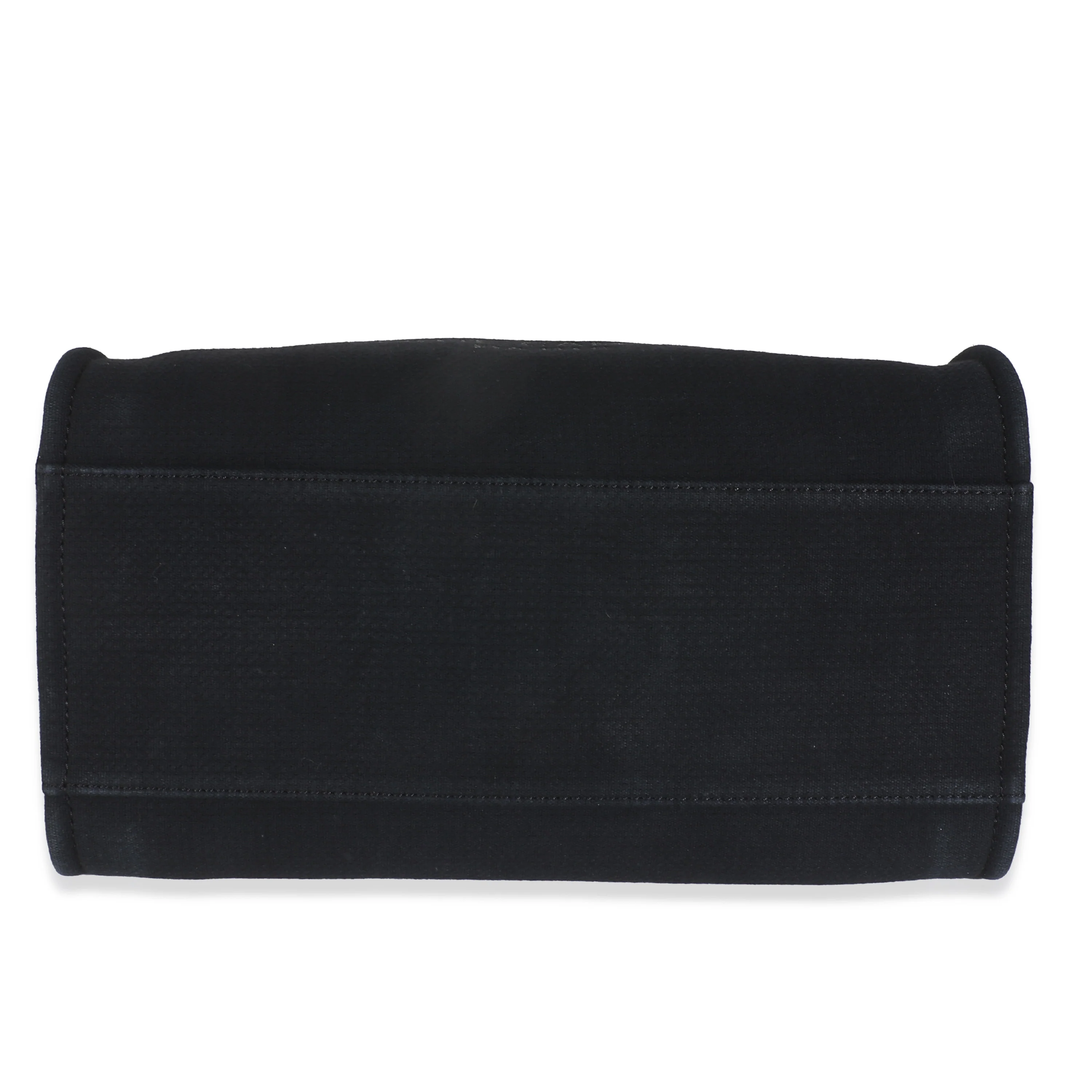 Black Mixed Fibers Large Deauville Tote - Image 7