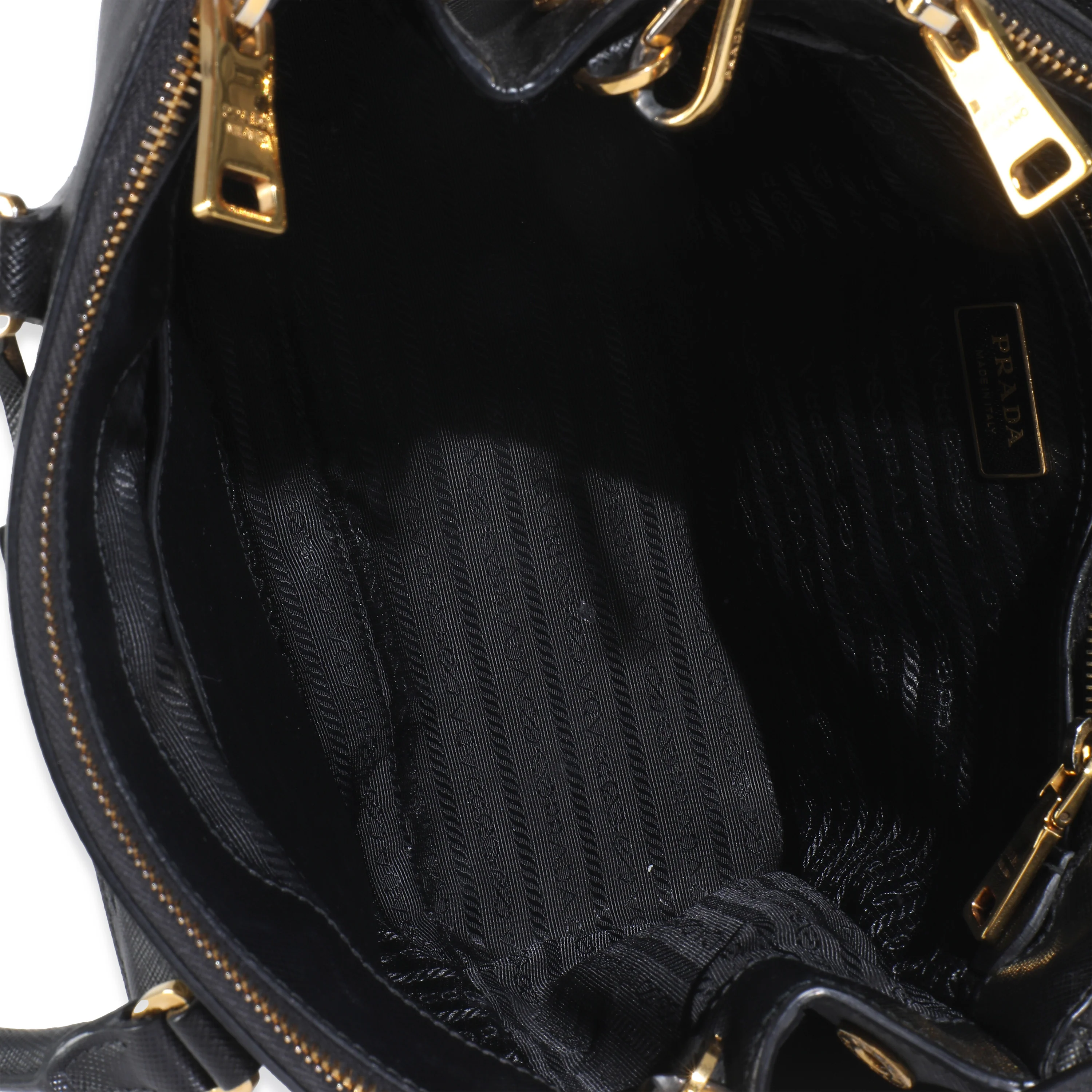 Black Saffiano Galleria Small Double Zip Tote - Image 8