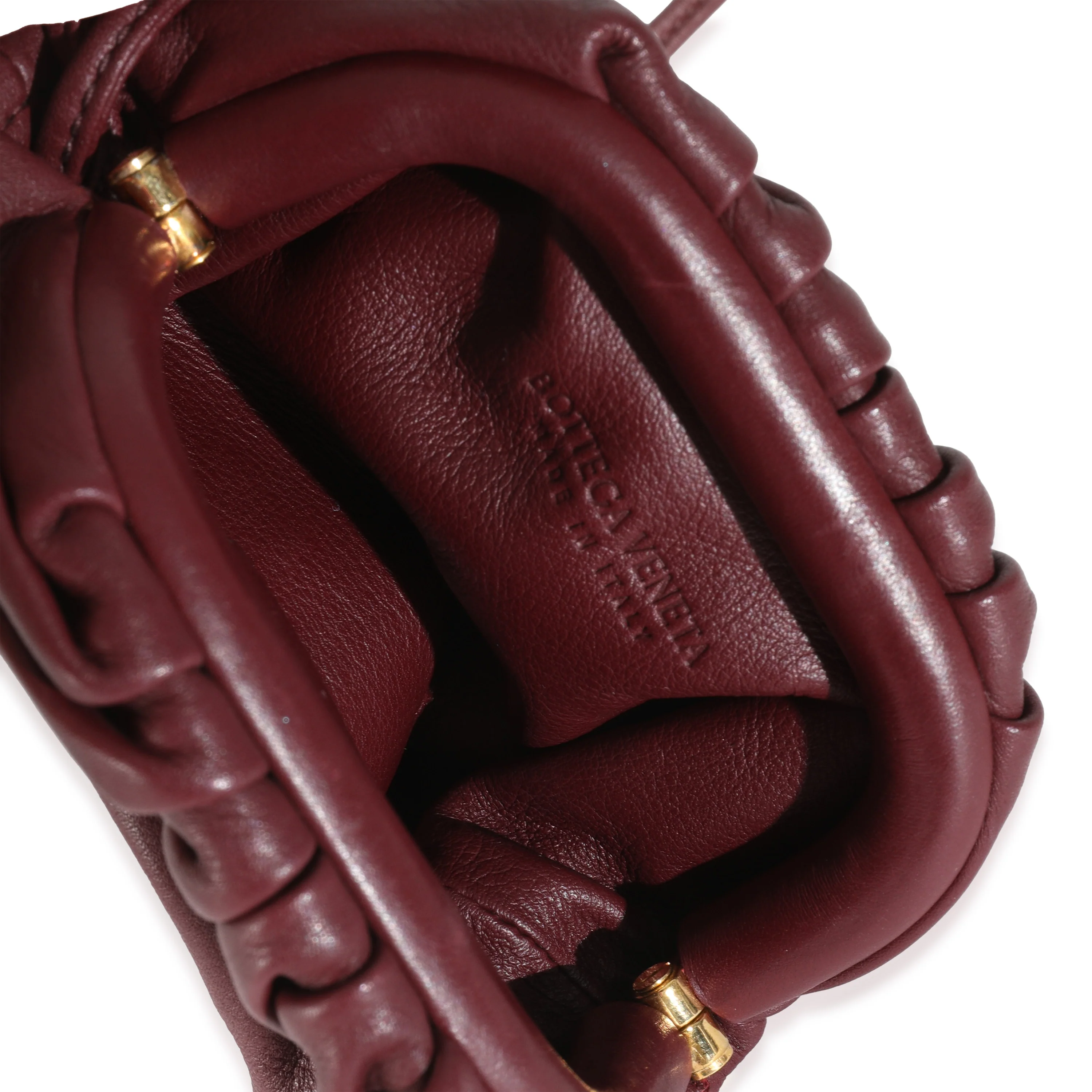 Bordeaux Nappa Pouch Coin Purse - Image 8