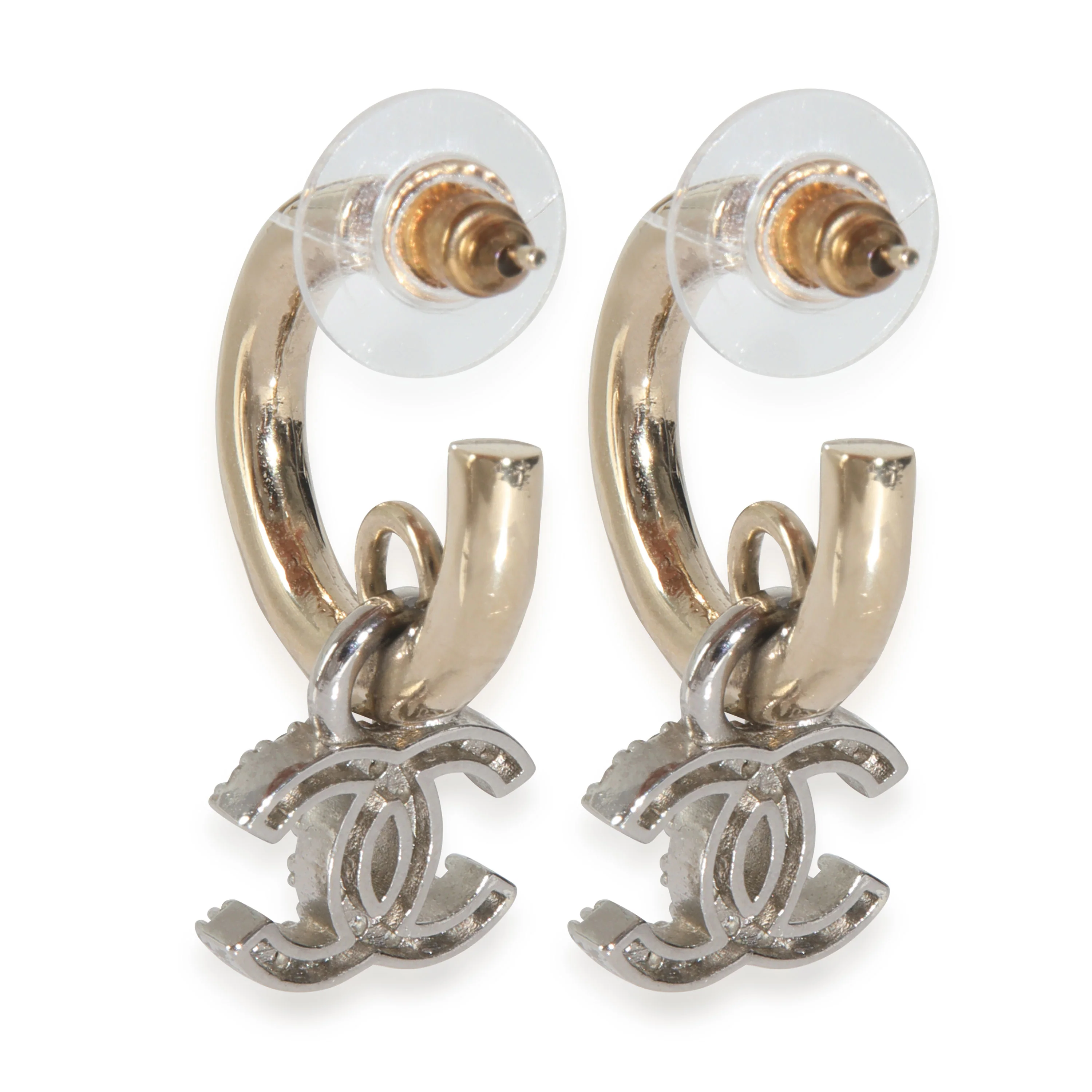 Gold-Plated  2023 Strass CC Earrings - Image 3