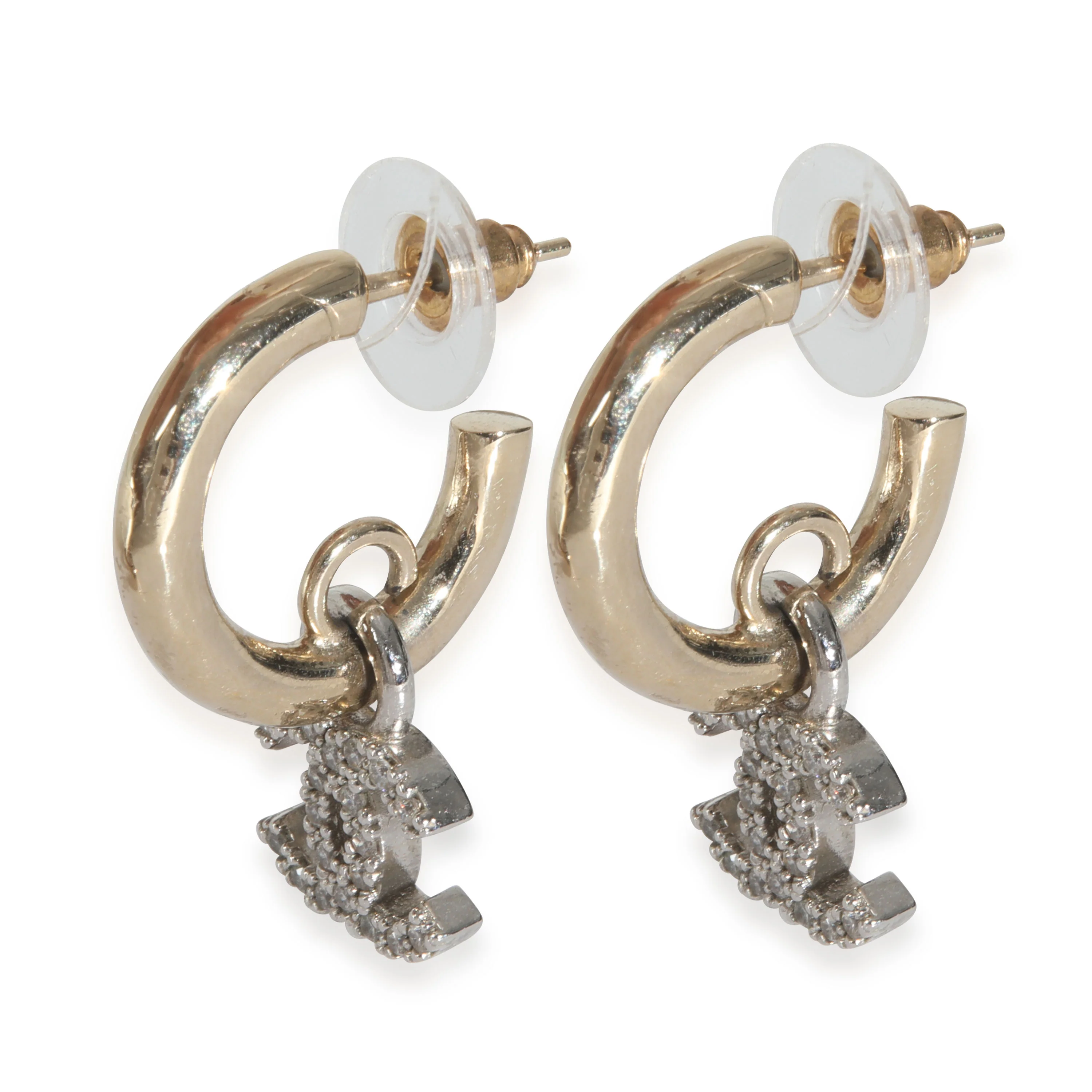 Gold-Plated  2023 Strass CC Earrings - Image 4