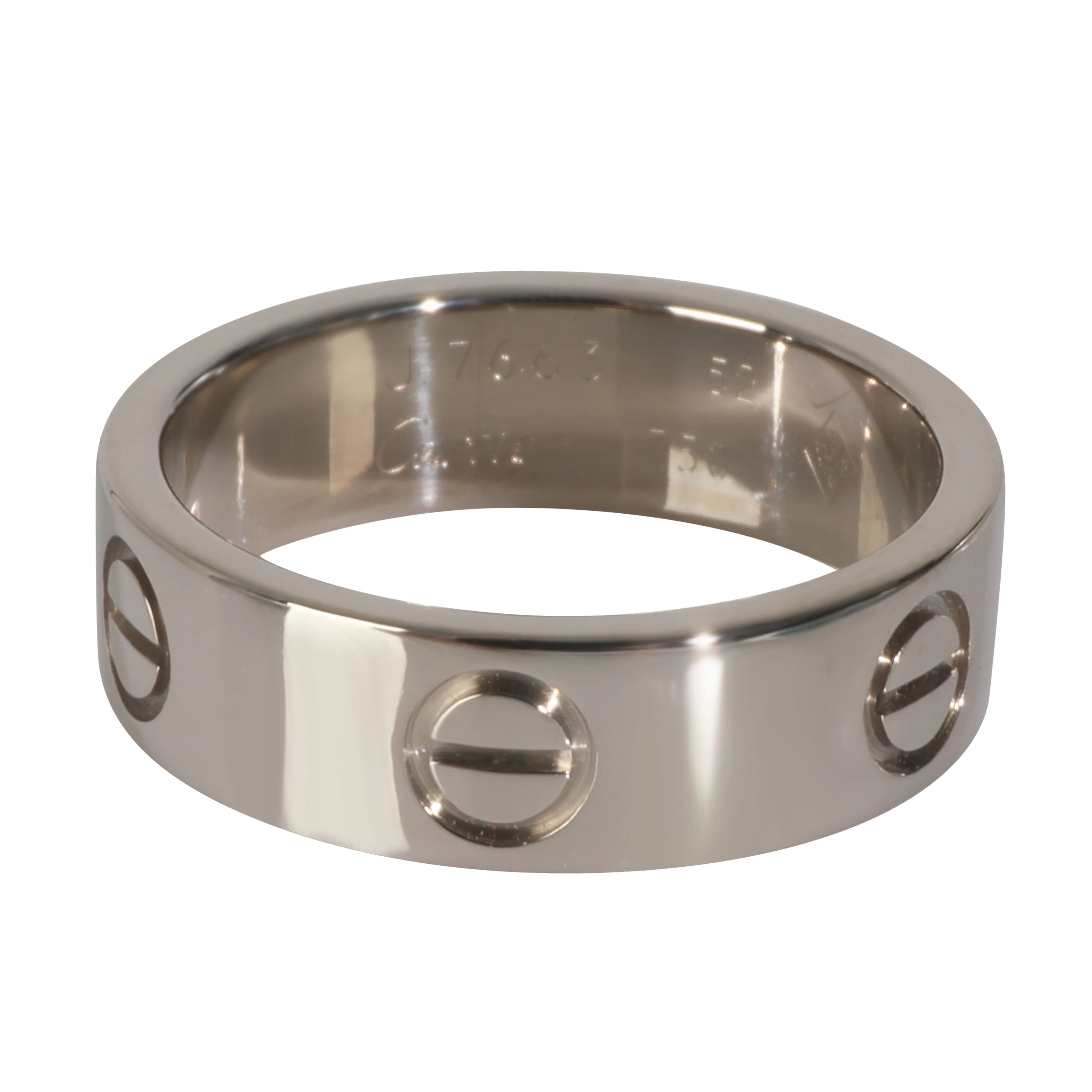 White Gold  Love Ring