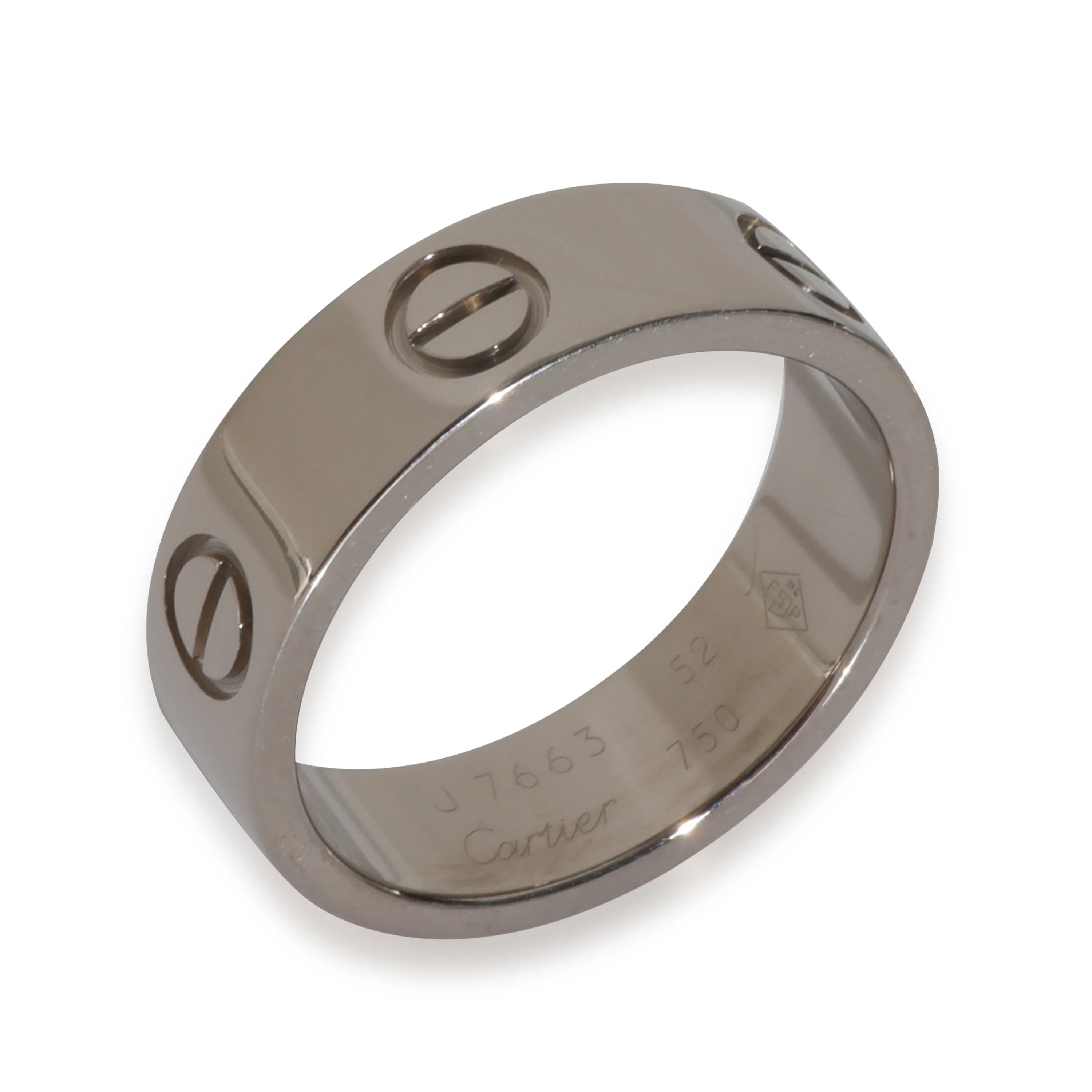 White Gold  Love Ring - Image 3