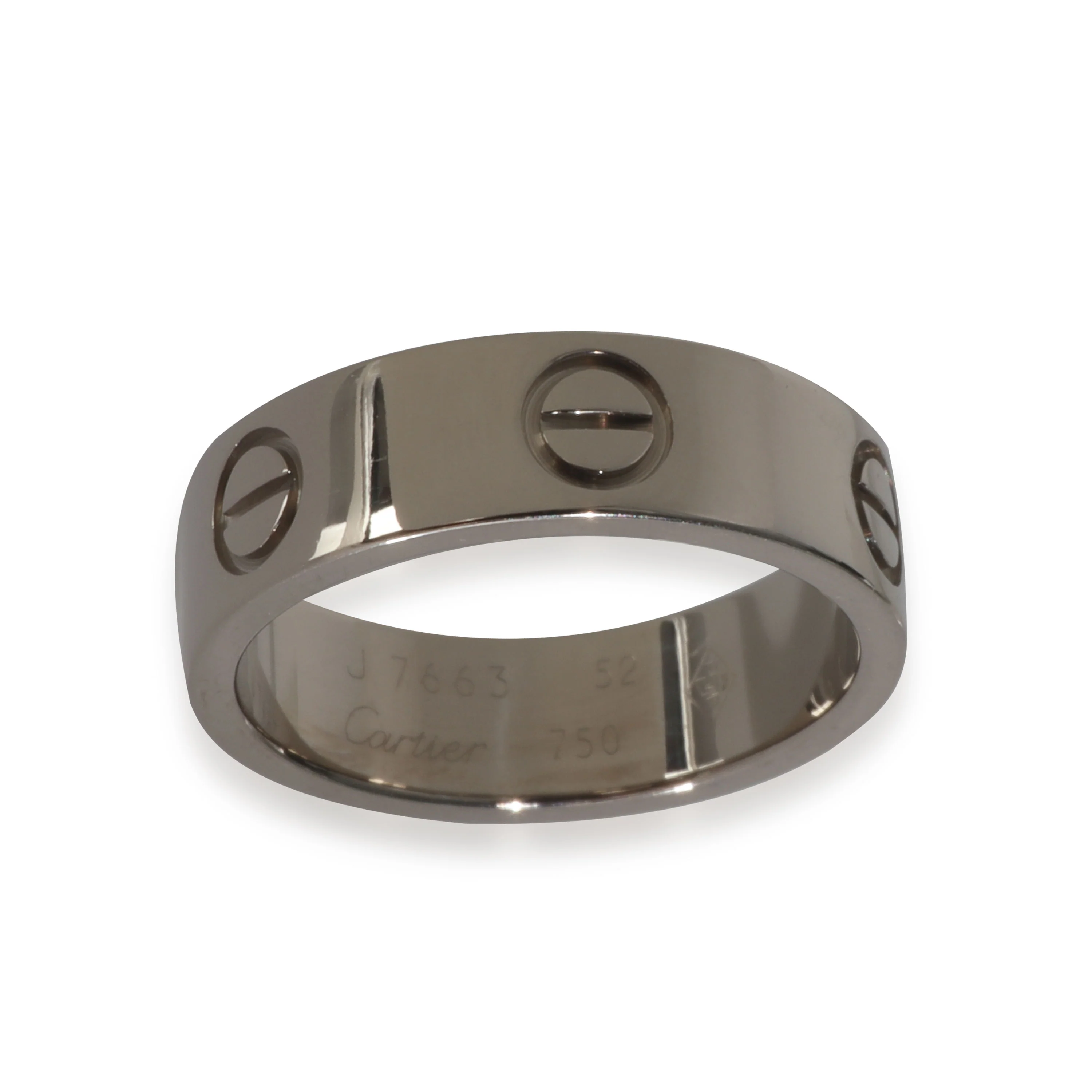 White Gold  Love Ring - Image 5