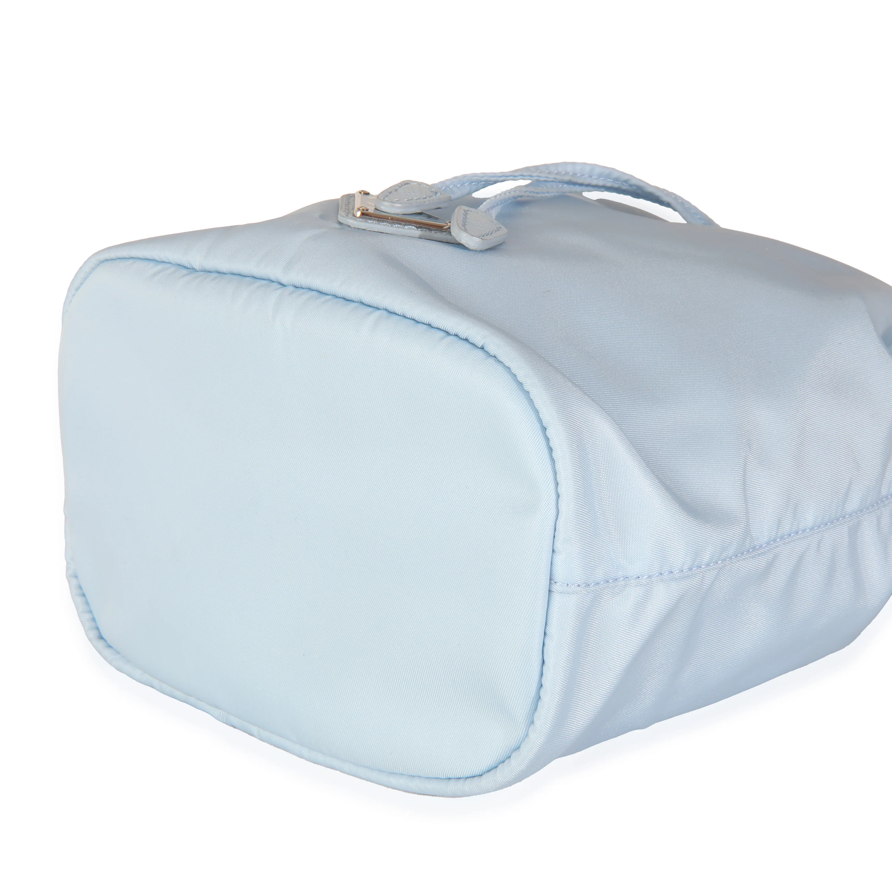 Light Blue Re-Nylon Drawstring Bucket Pouch - Image 7