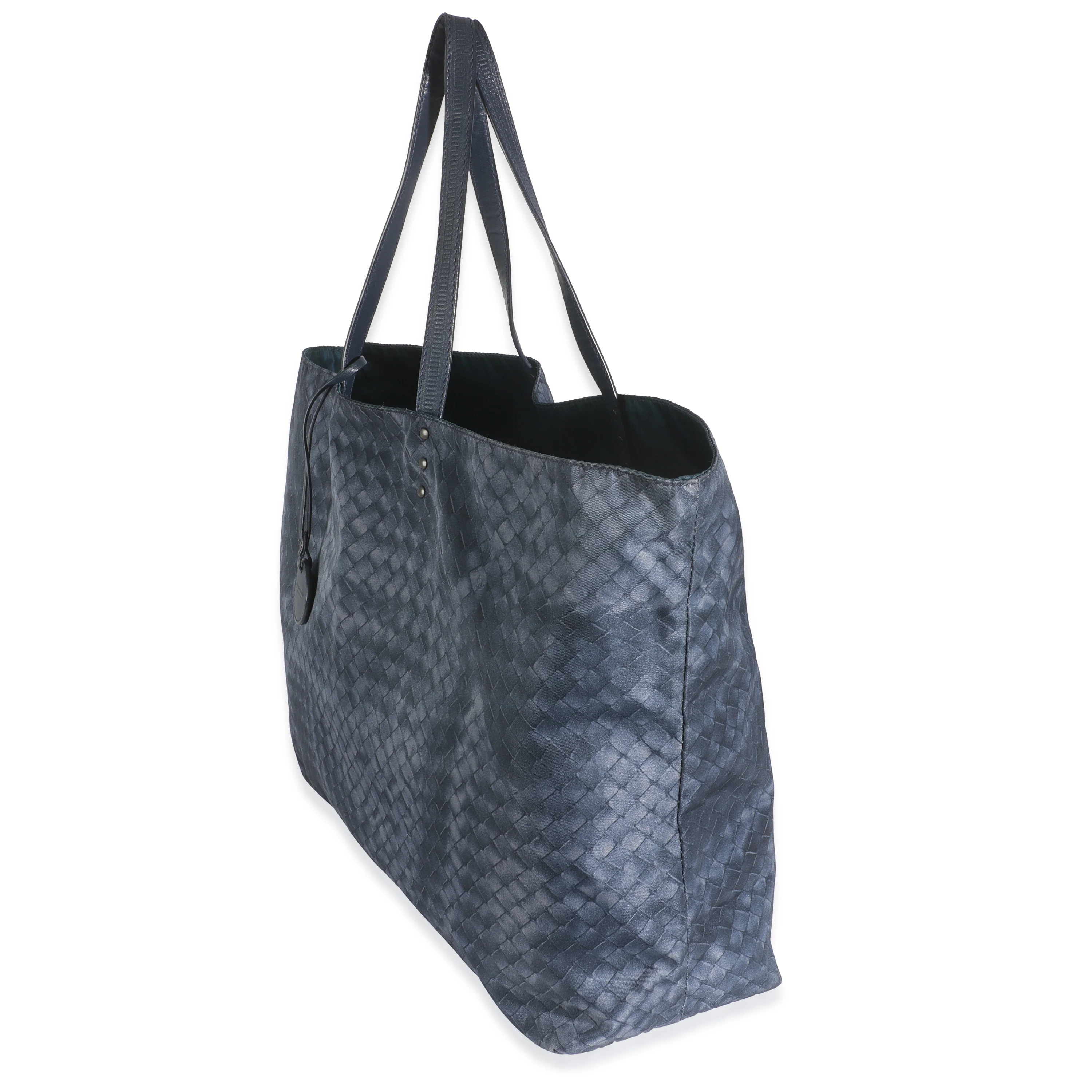 Navy Intrecciolusion Nylon Tote - Image 2