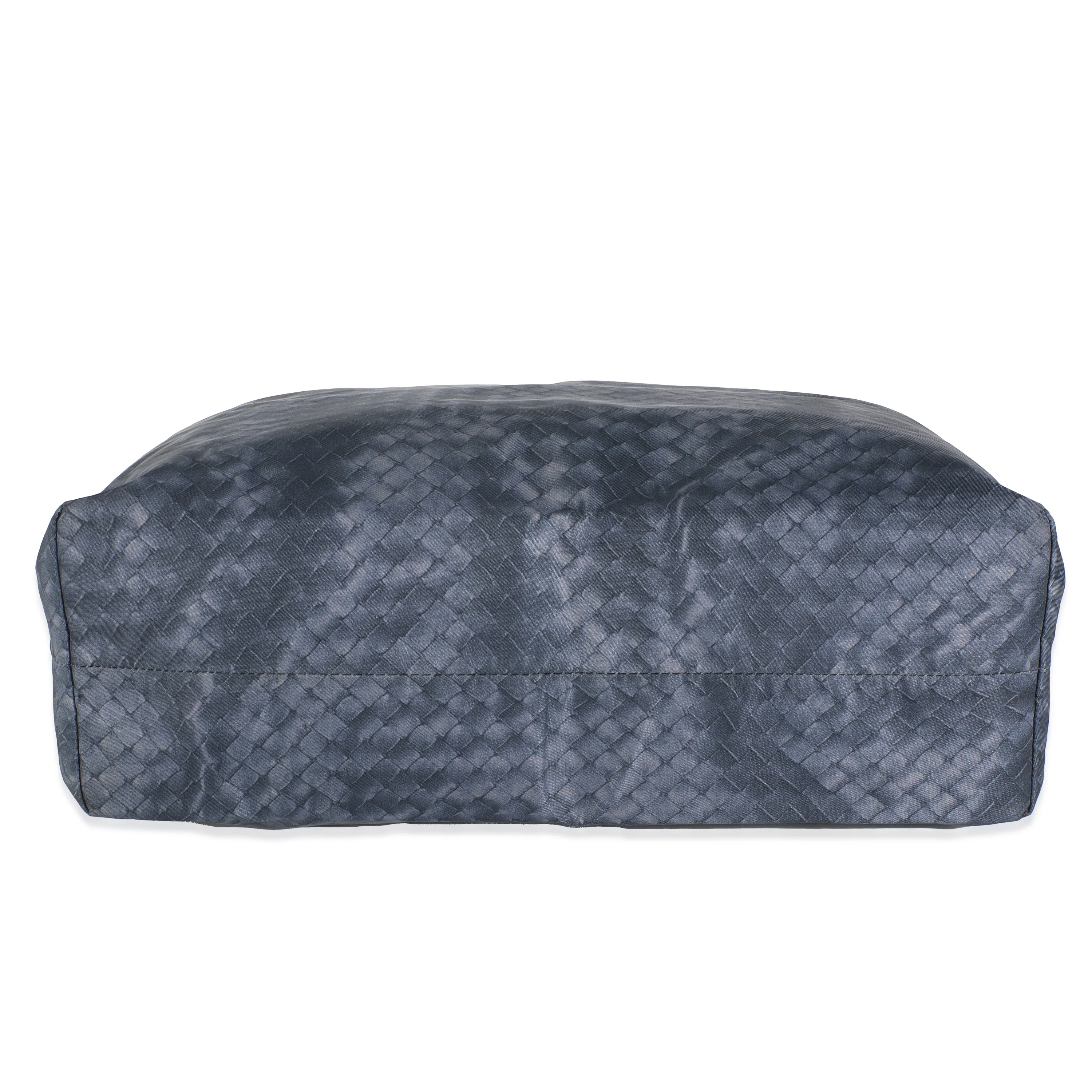 Navy Intrecciolusion Nylon Tote - Image 5