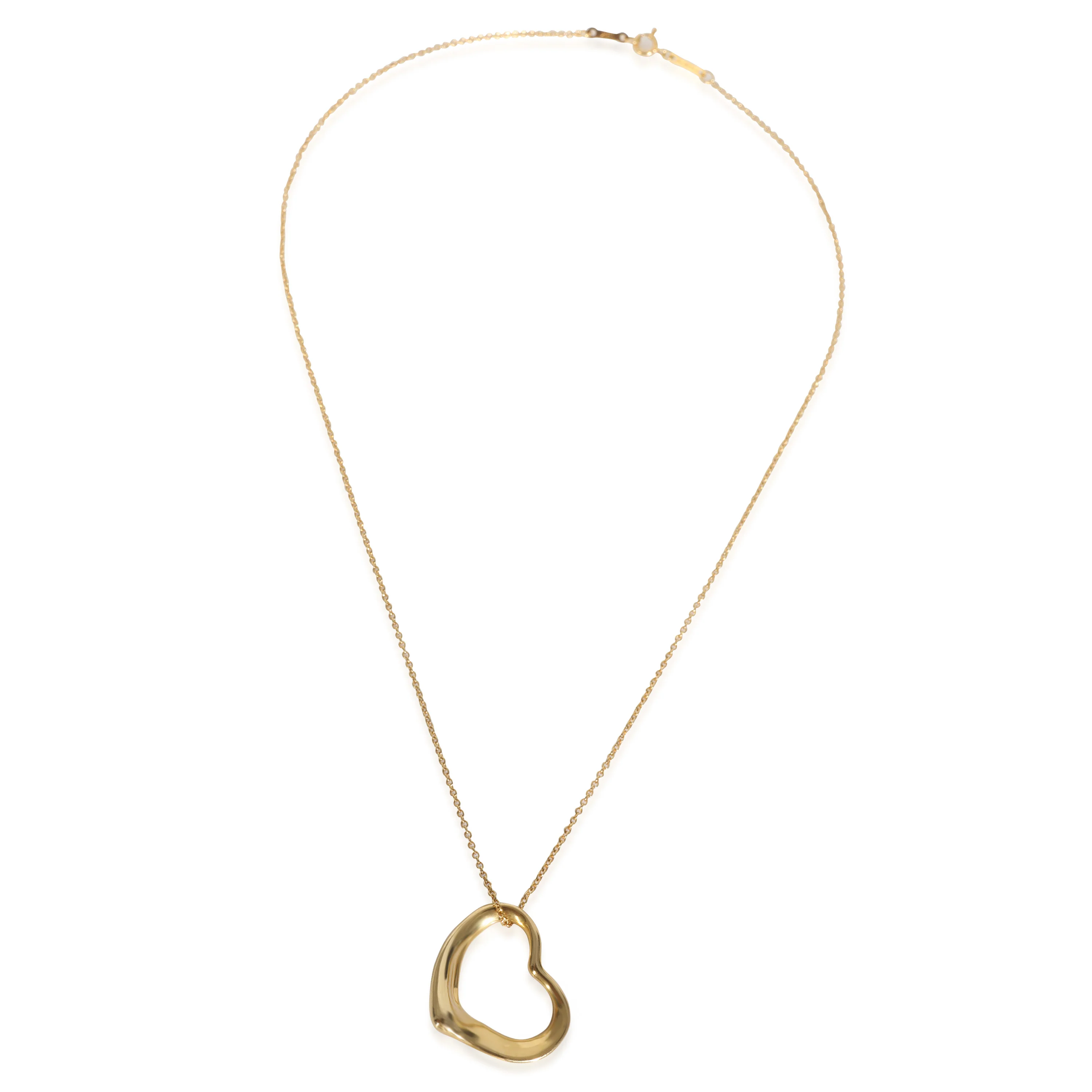 Yellow Gold  Elsa Peretti Open Heart Pendant - Image 2