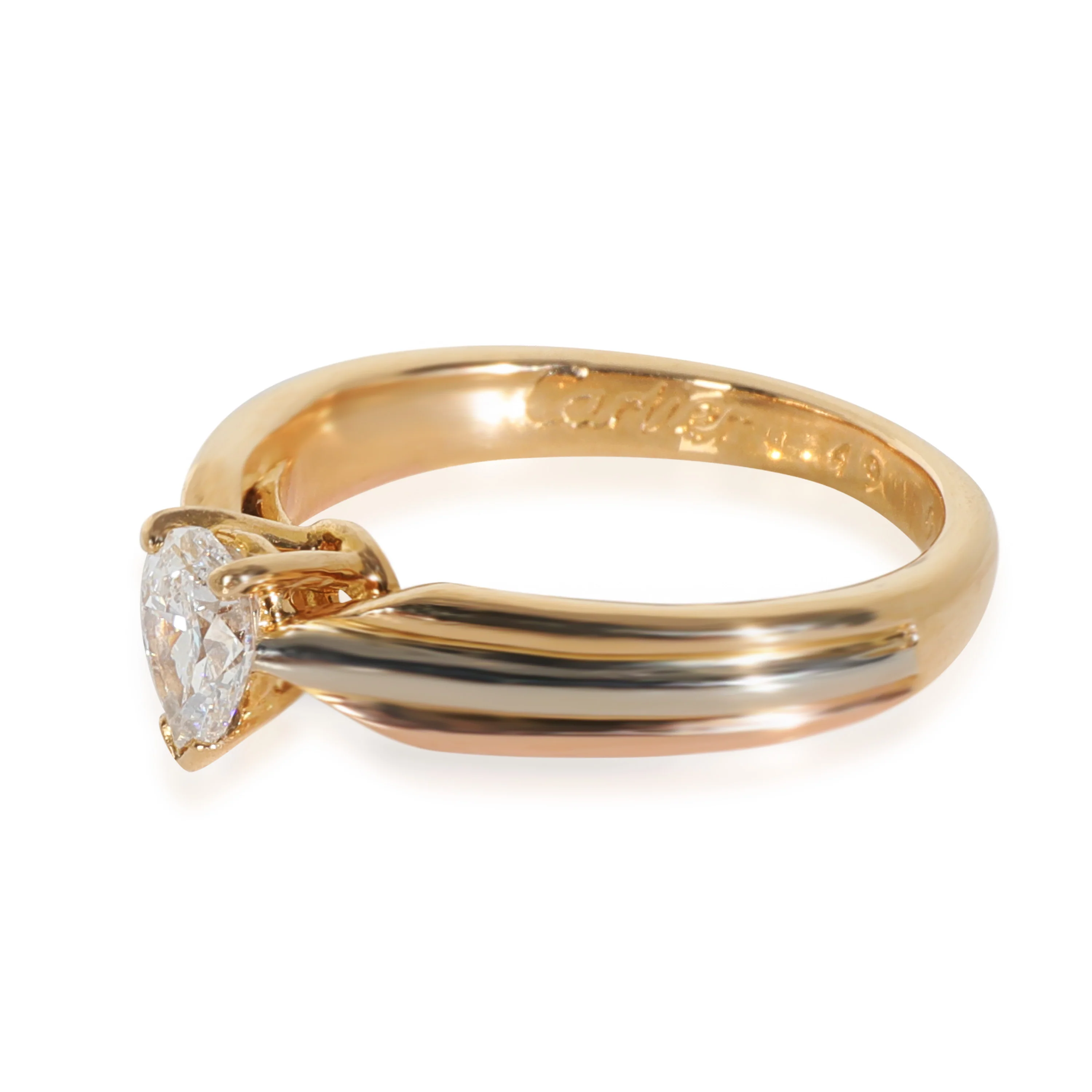 Diamond Vintage Trinity Engagement Ring - Image 2