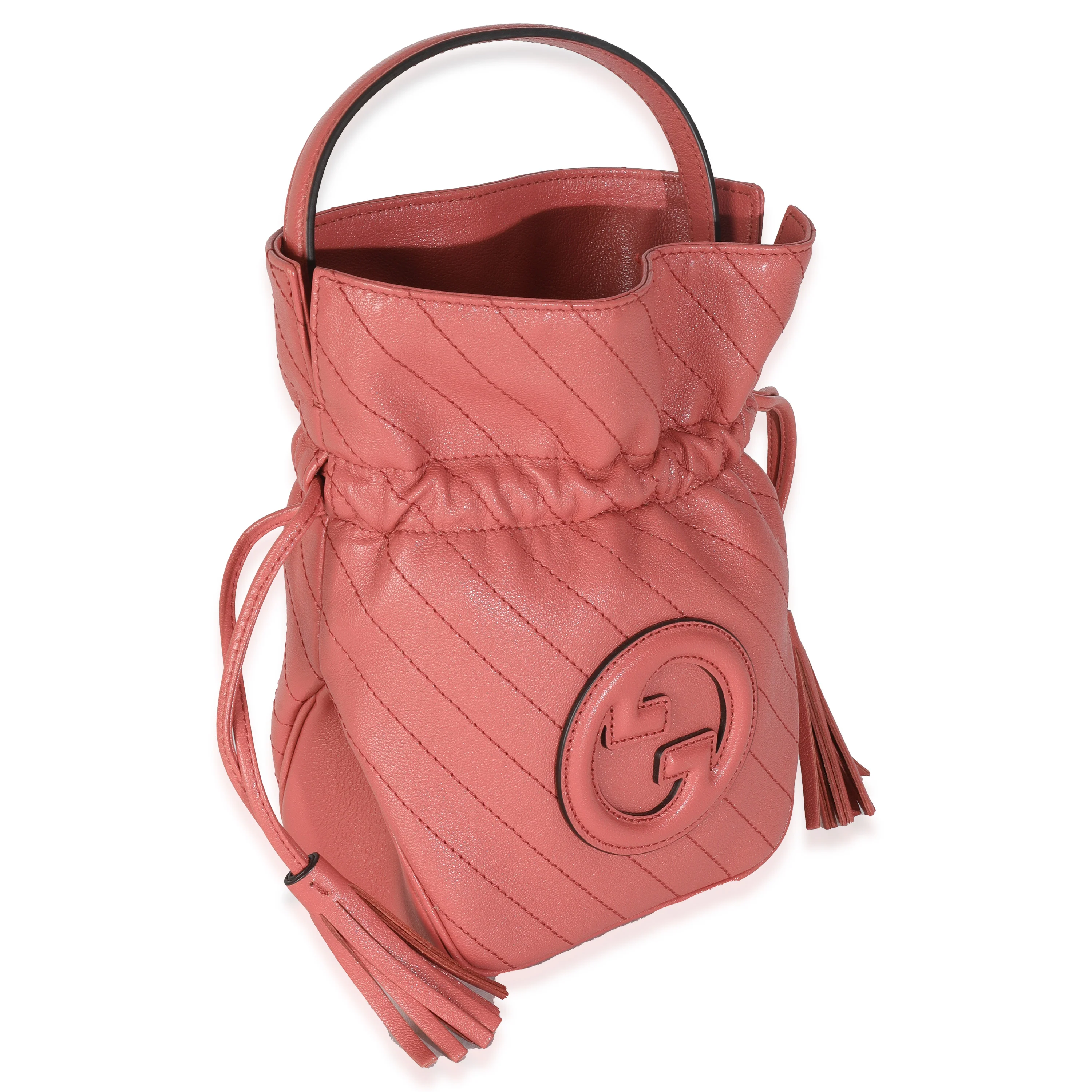 Pink Calfskin Blondie Bucket Bag - Image 3