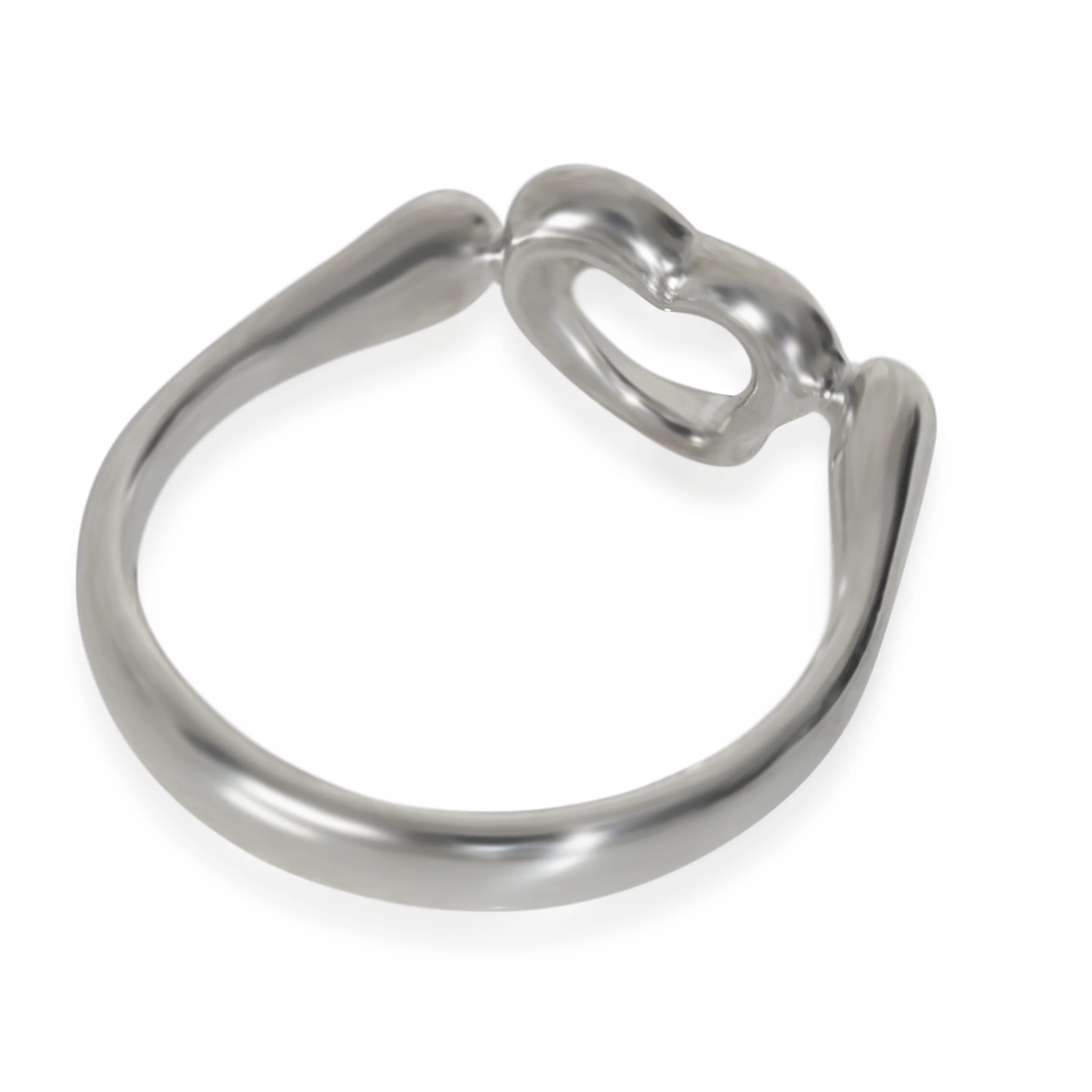 Sterling Silver Elsa Peretti Open Heart Ring - Image 3