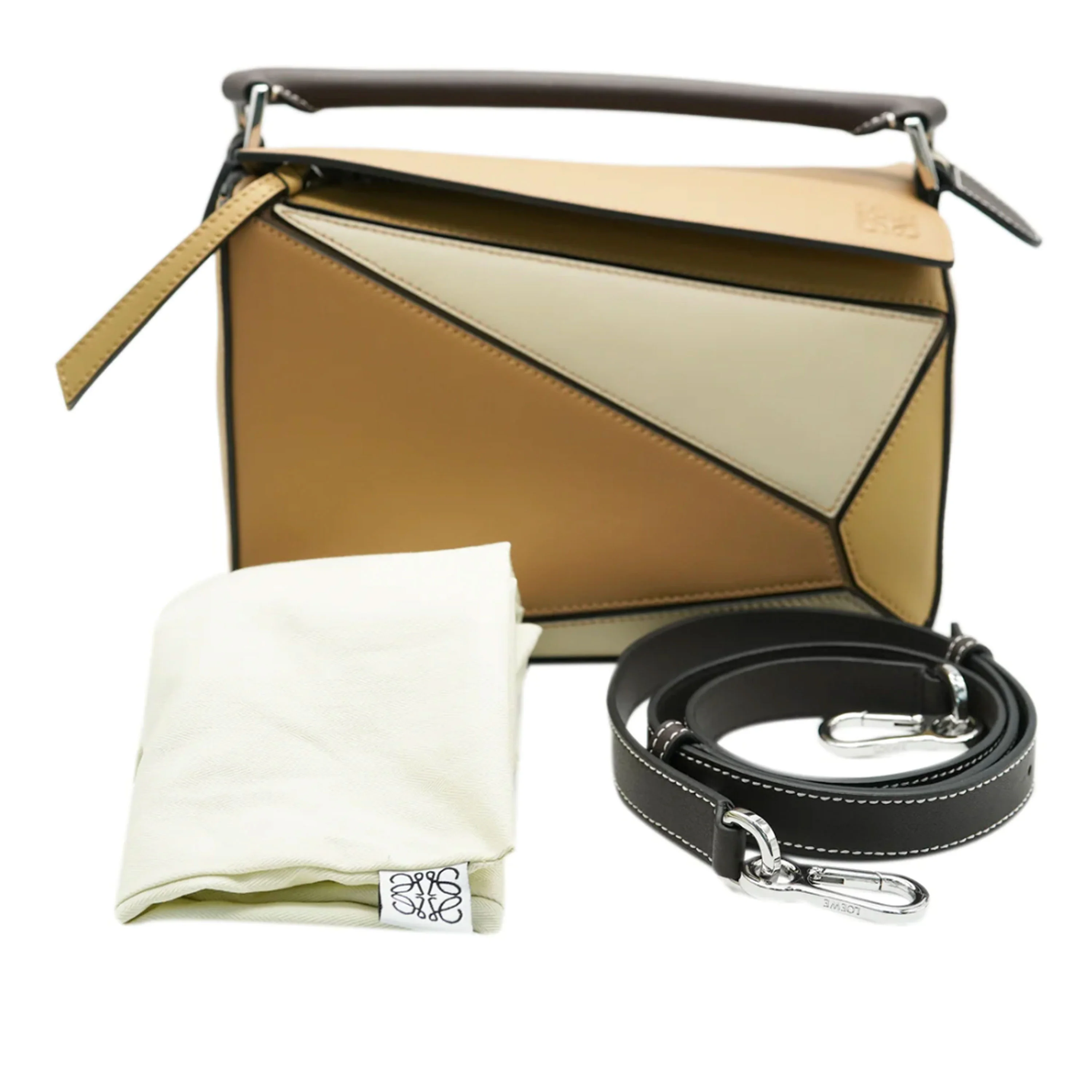 Tricolor Calfskin Small Puzzle - Image 5
