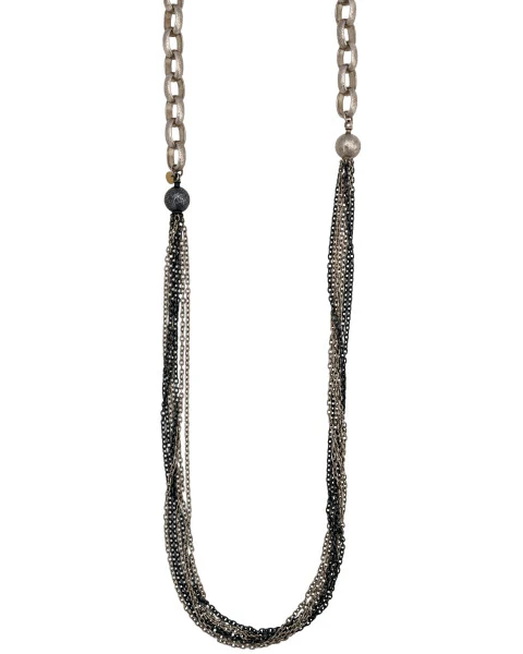 BRAND NEW Gurhan Two Toned Necklace in Sterling Silver MSRP 4,675 - Image 2