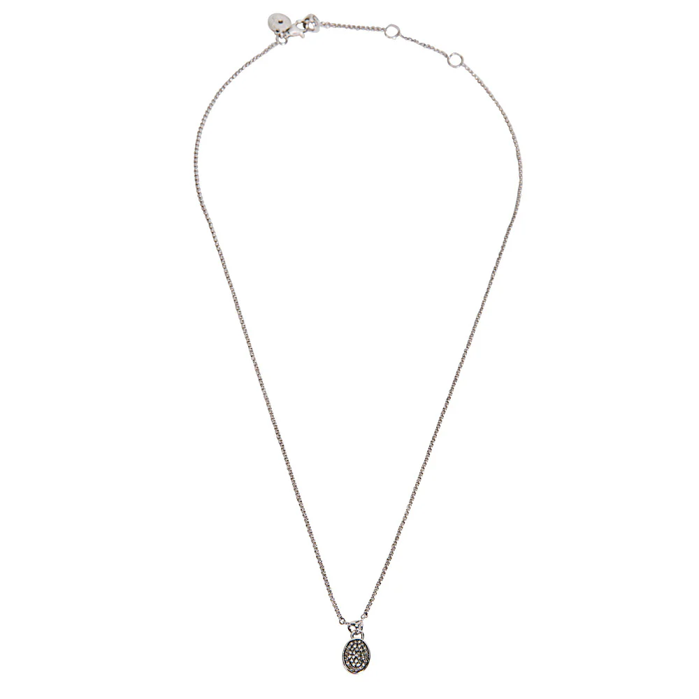 Lolita Cognac Diamond Necklace in Plated Black Rhdoium MSRP 850 - Image 2