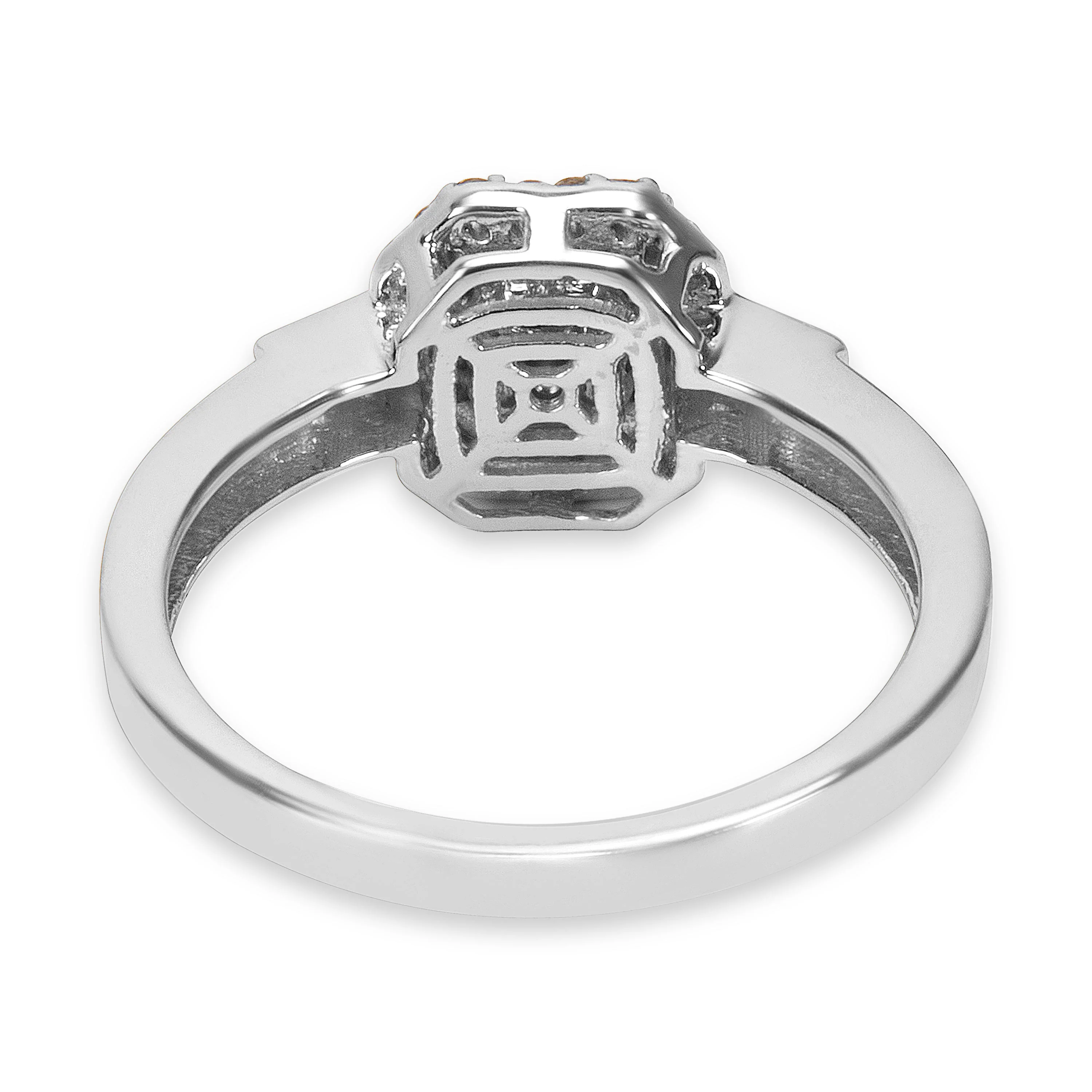 Yellow Diamond Halo Ring in 18KT Yellow Gold 0.68ctw - Image 4