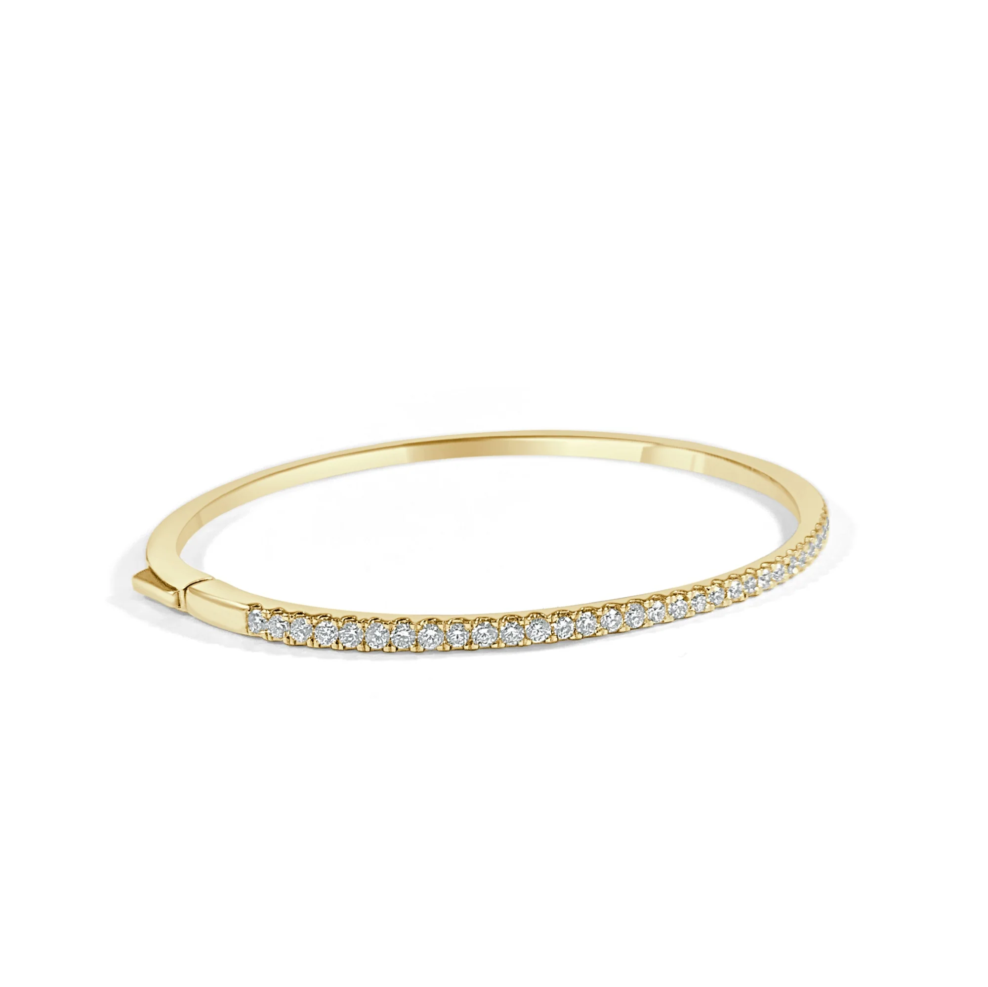 Diamond Bangle in 14K Yellow Gold (1.00 ctw) - Image 2