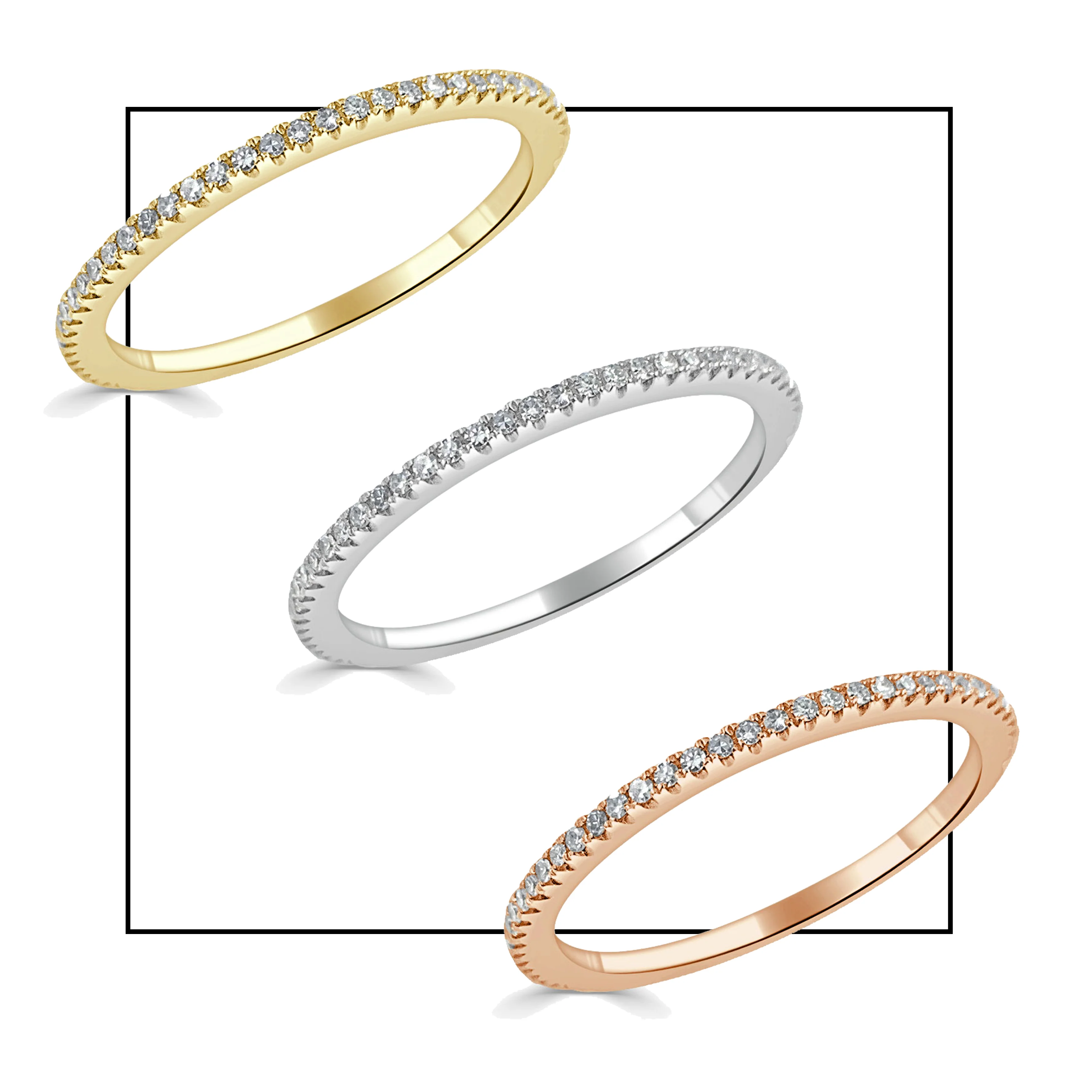 Diamond Eternity Band in 14K White Gold - Image 2