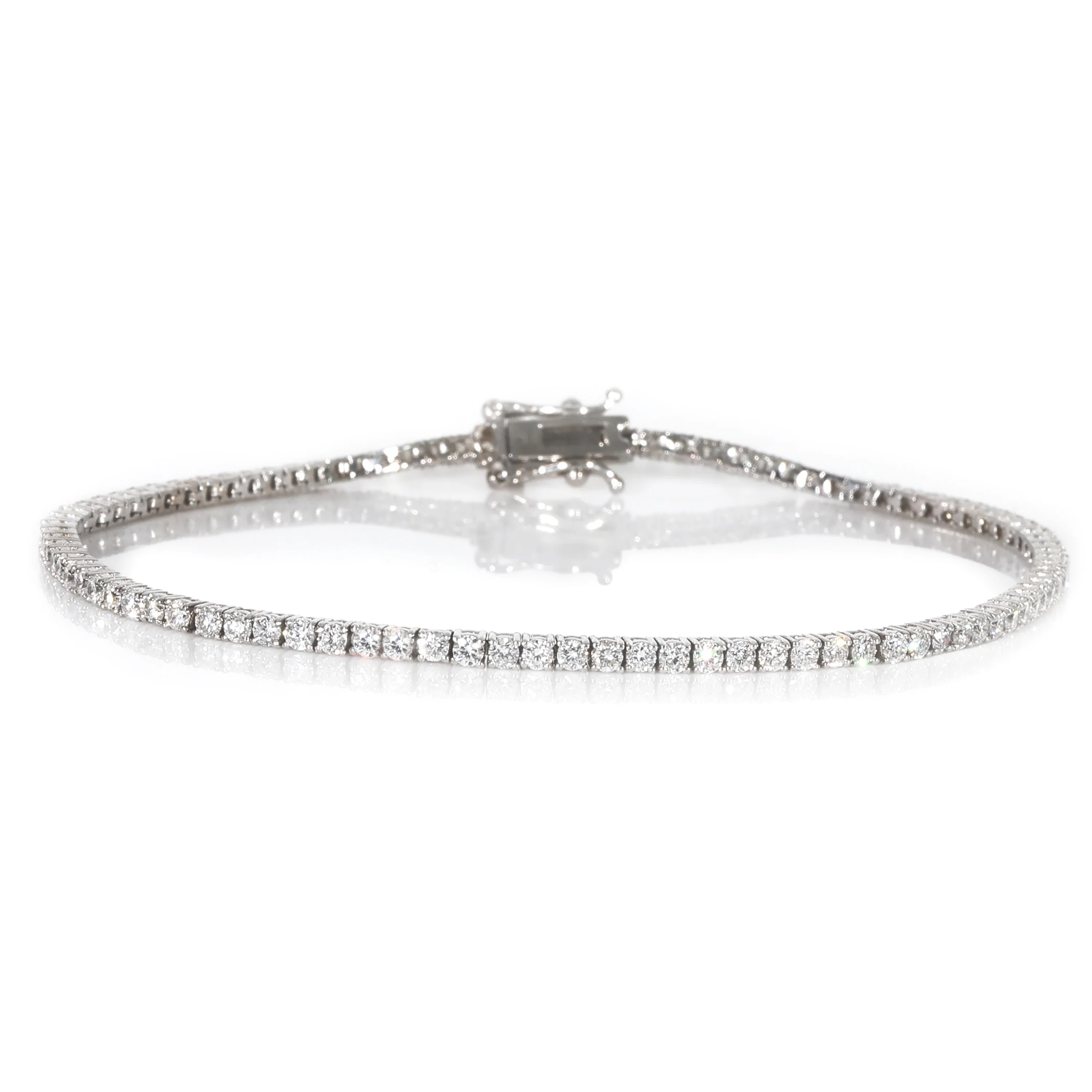 Diamond Tennis Bracelet in 14K White Gold (2 CTW)