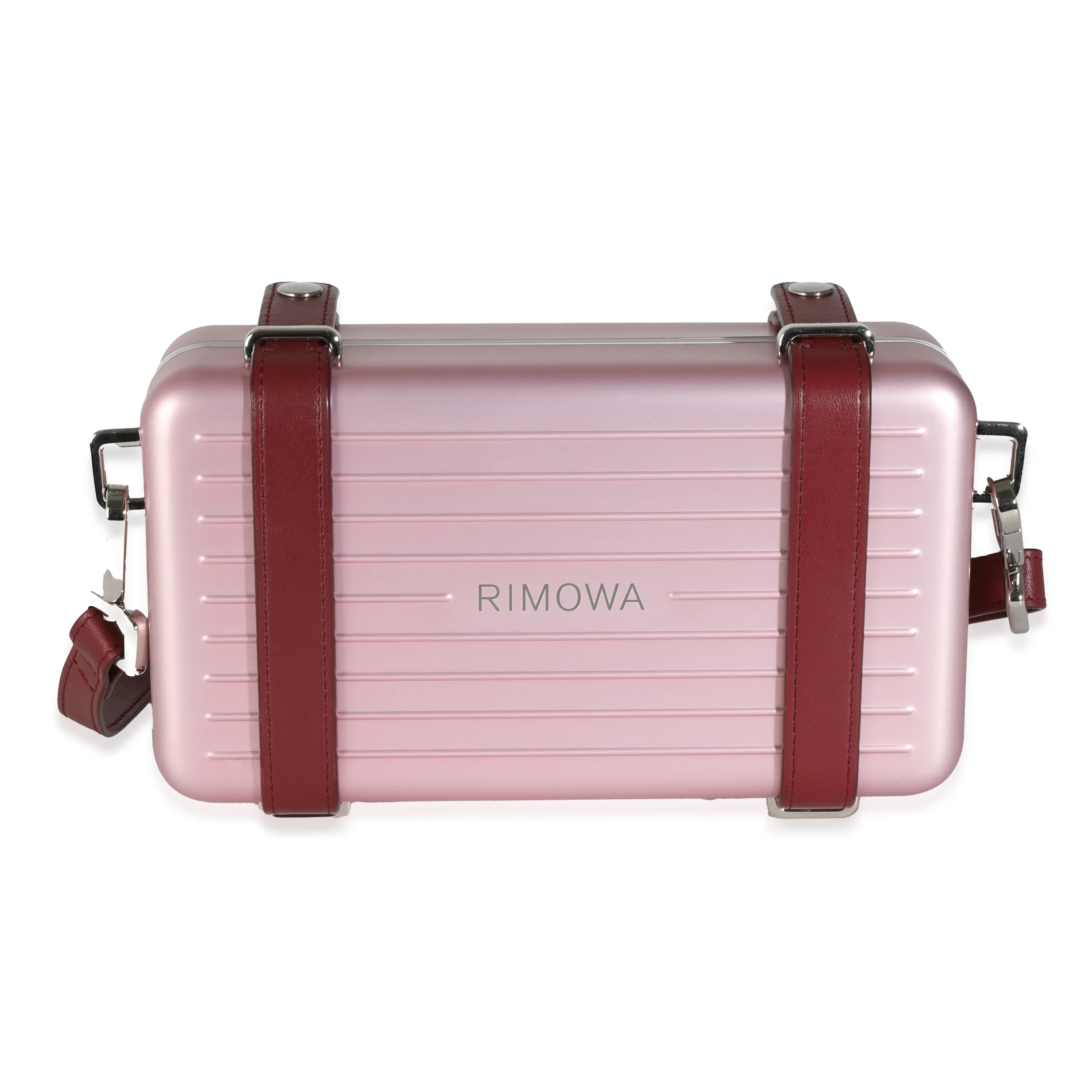 Dior x Rimowa Rose Aluminum Personal Clutch On Strap - Image 4