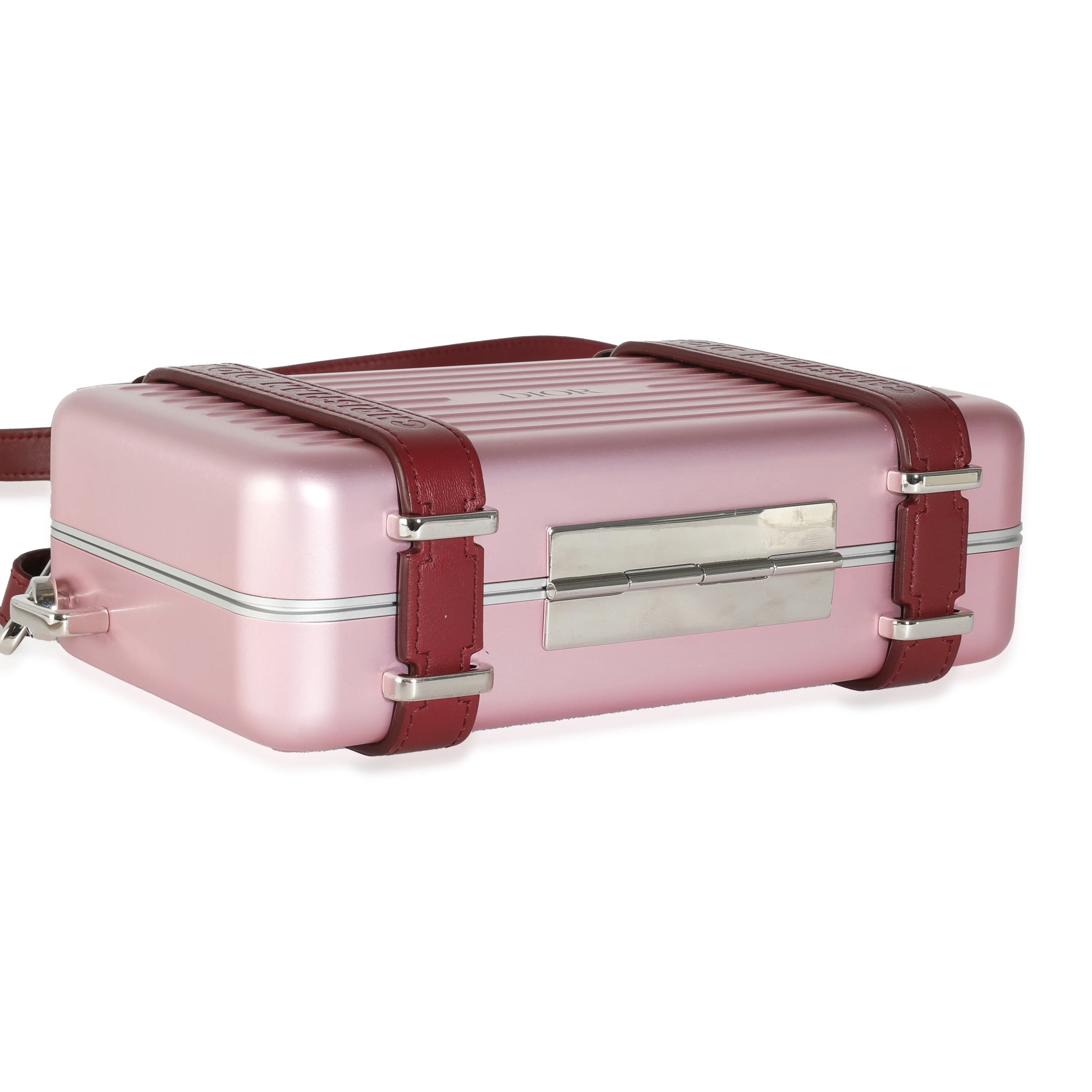 Dior x Rimowa Rose Aluminum Personal Clutch On Strap - Image 6