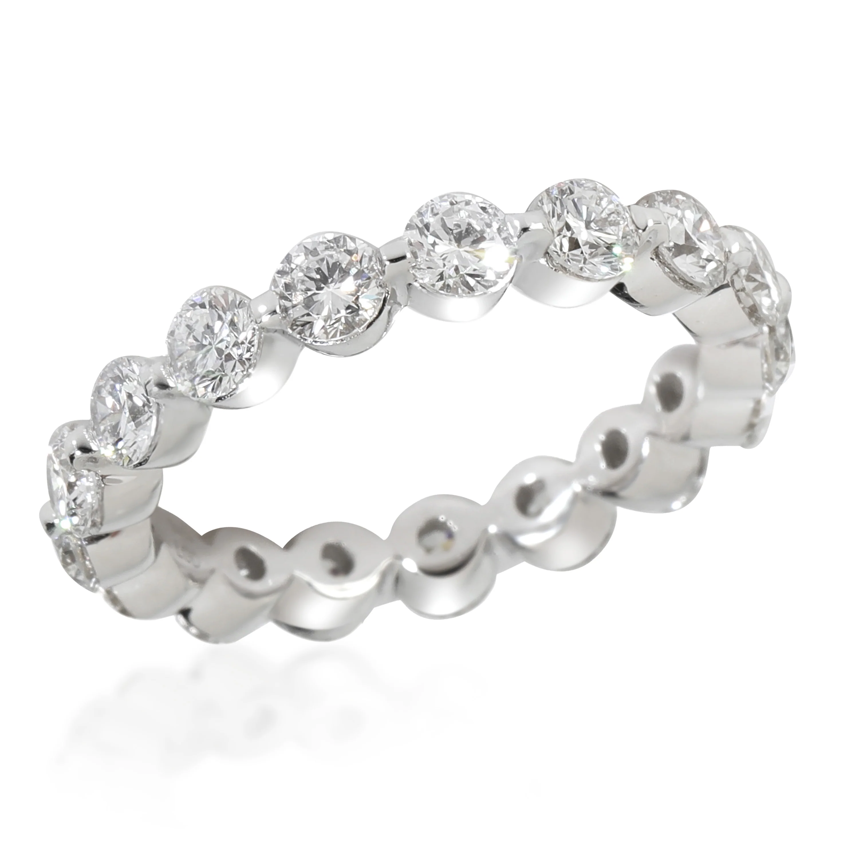1.98 ctw White Gold Lab-Grown Diamond Wedding Band - Image 2