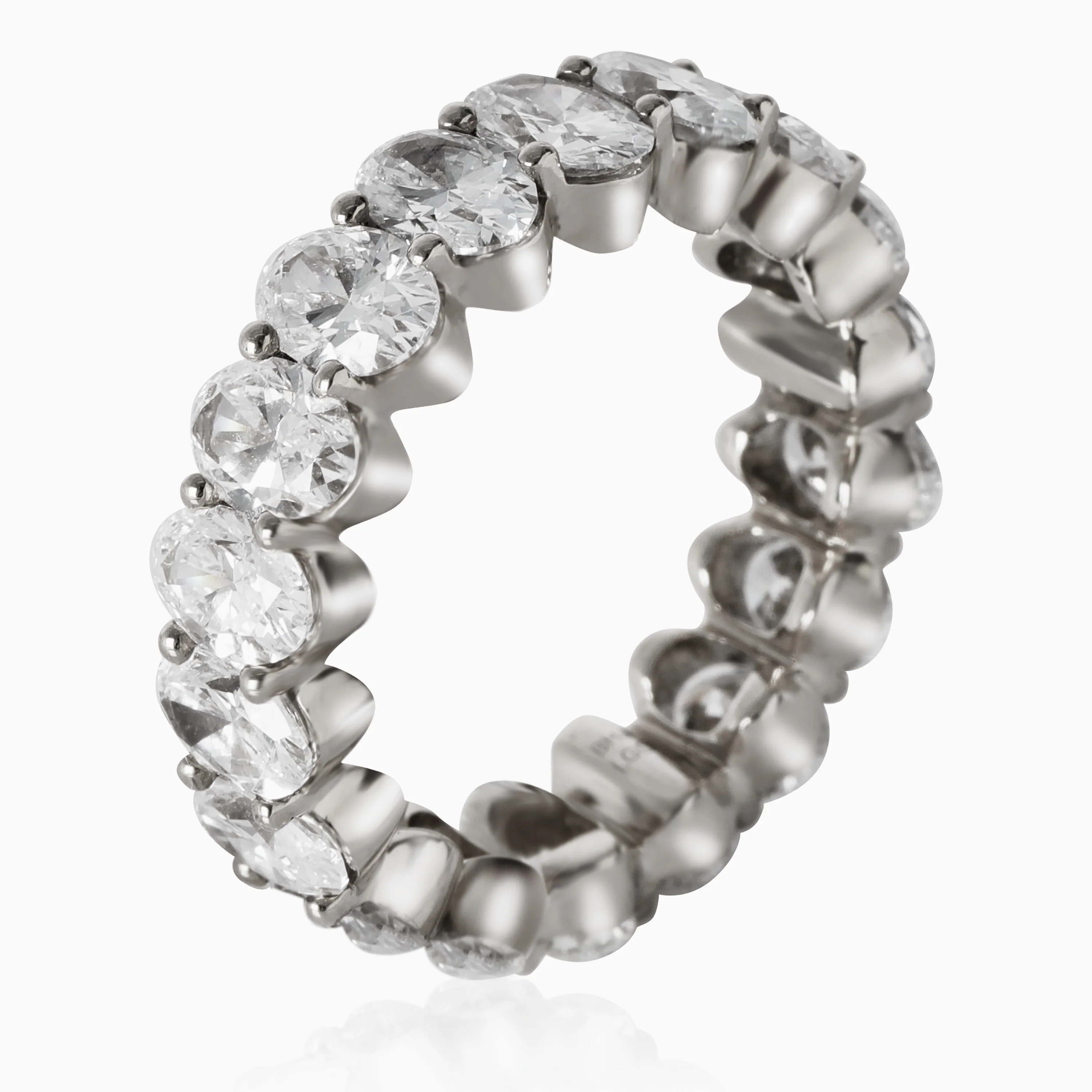 Lab-Grown Diamond Wedding Band in 14K White Gold 5 CTW - Image 2