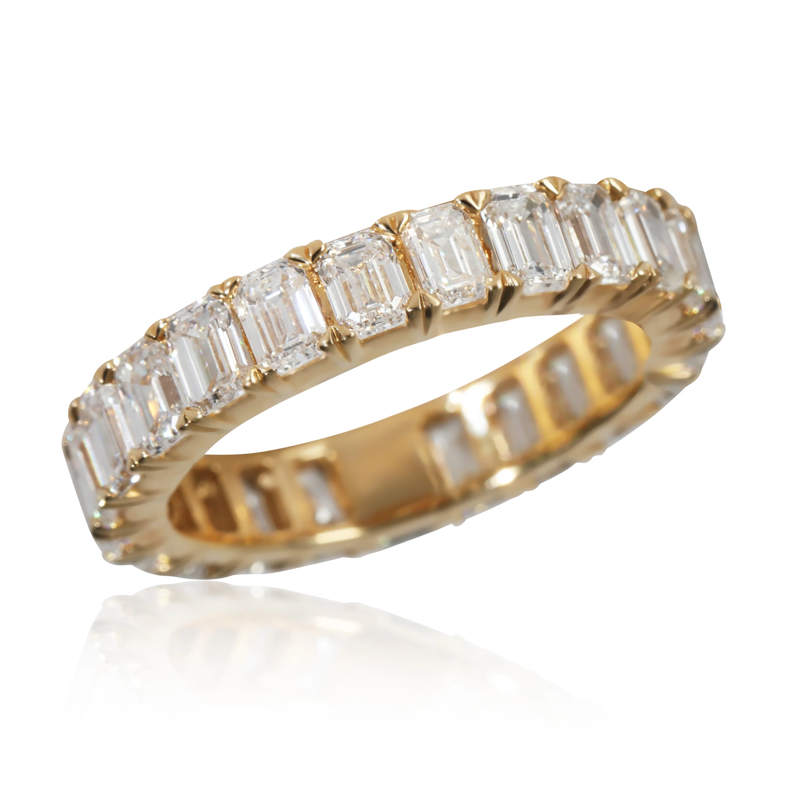 Lab-Grown Diamond Wedding Band in 14K Yellow Gold 3 CTW - Image 3