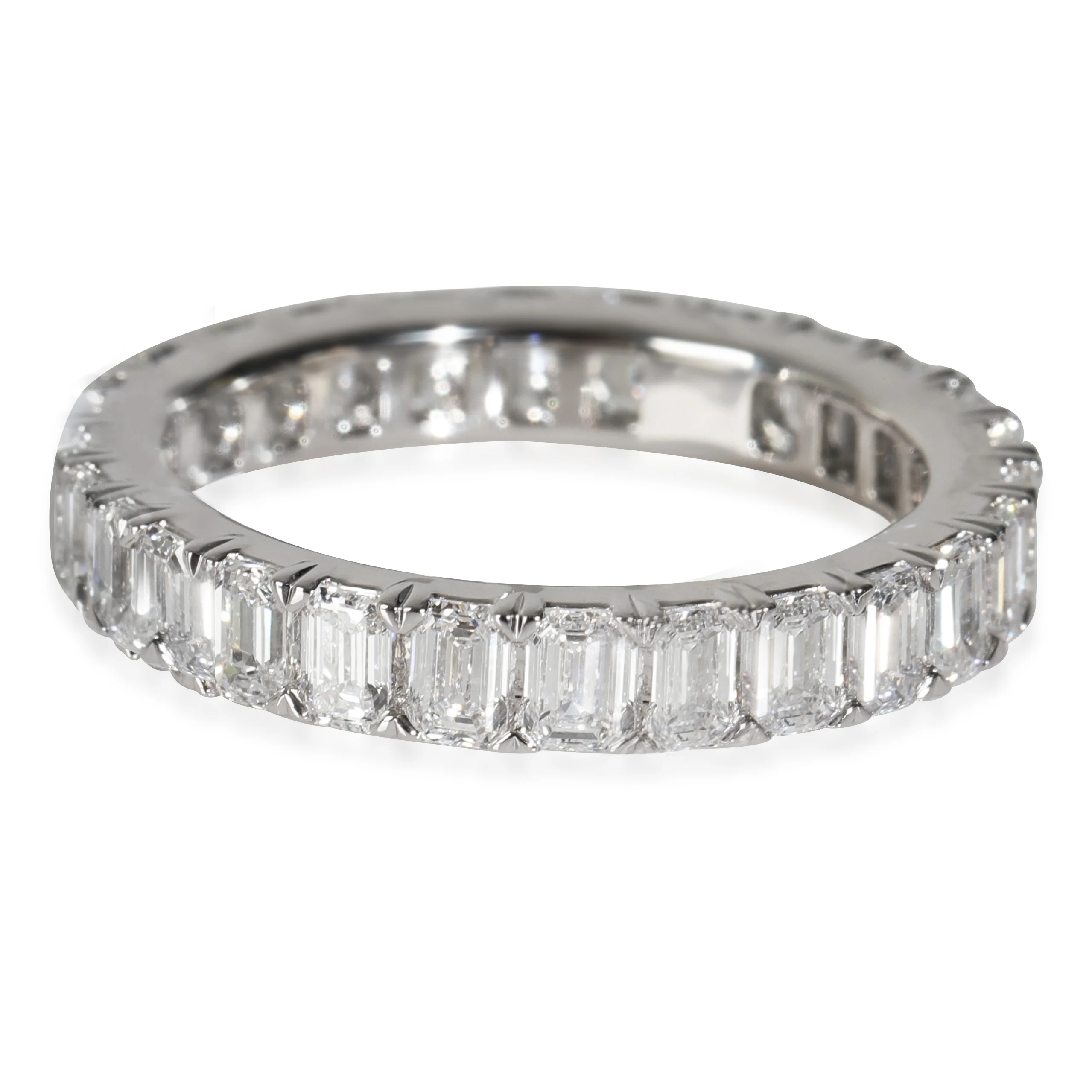 Lab-Grown Diamond Wedding Band in 14K White Gold 2 CTW