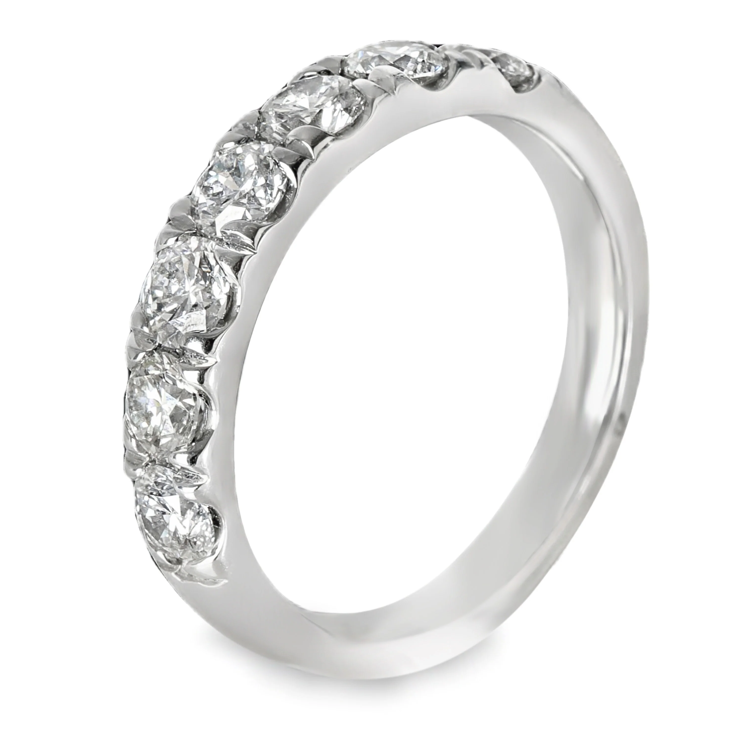 1.3 ctw White Gold Lab-Grown Diamond Wedding Band - Image 3