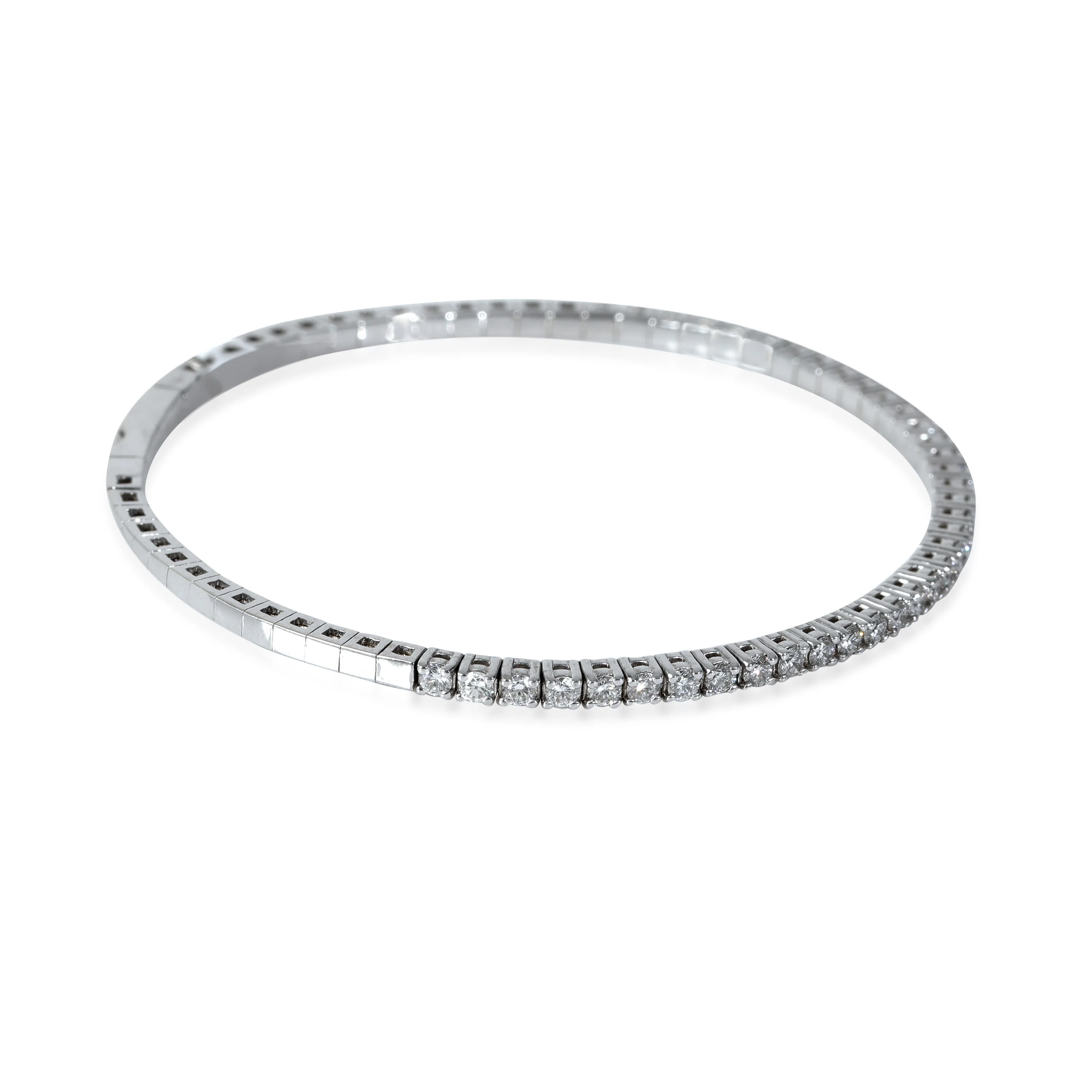 Diamond Tension Bracelet in 14K White Gold (1 3/8 CTW) - Image 2