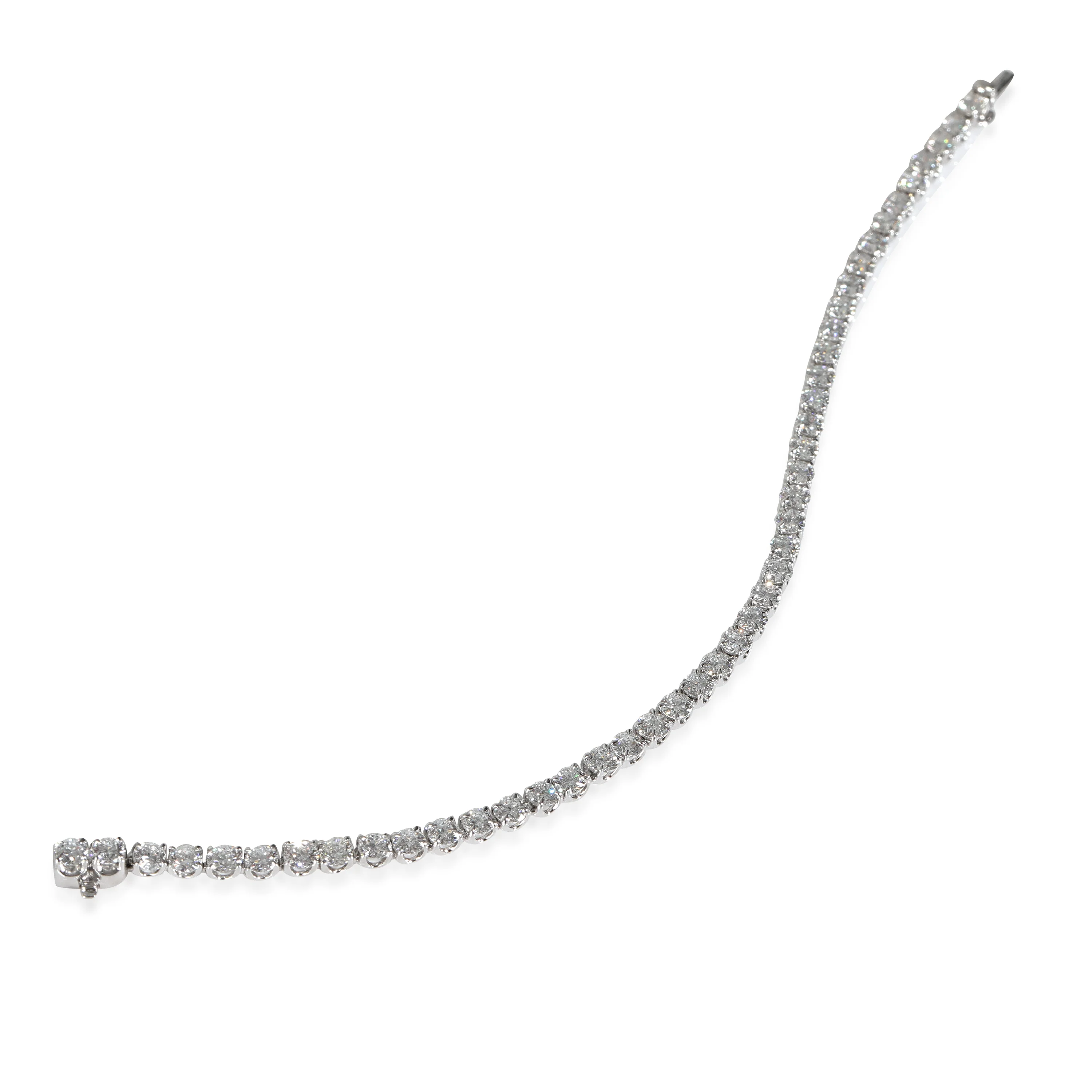 Lab-Grown Diamond Bracelet in 14K White Gold 7 CTW - Image 2