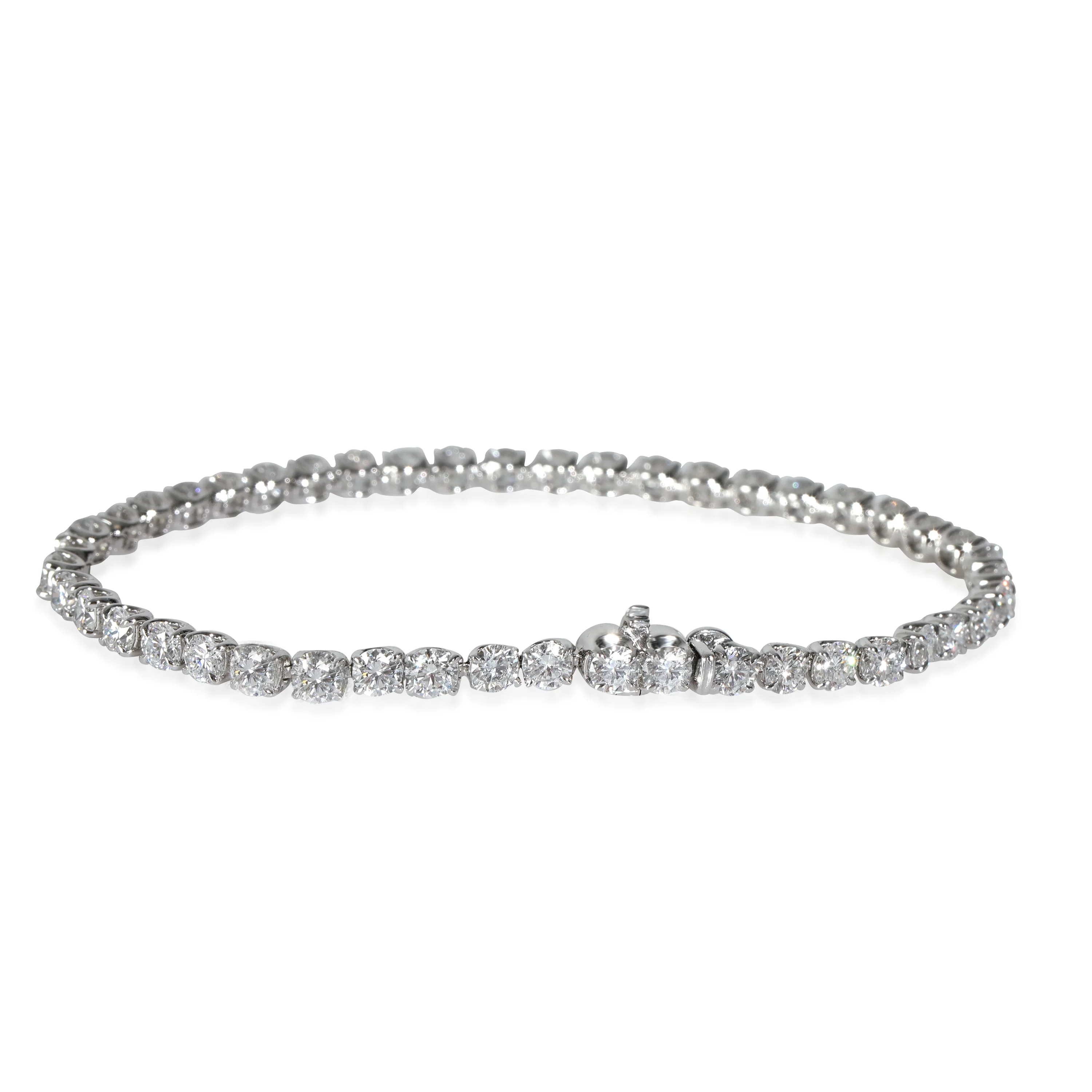 Lab-Grown Diamond Bracelet in 14K White Gold 7 CTW - Image 3