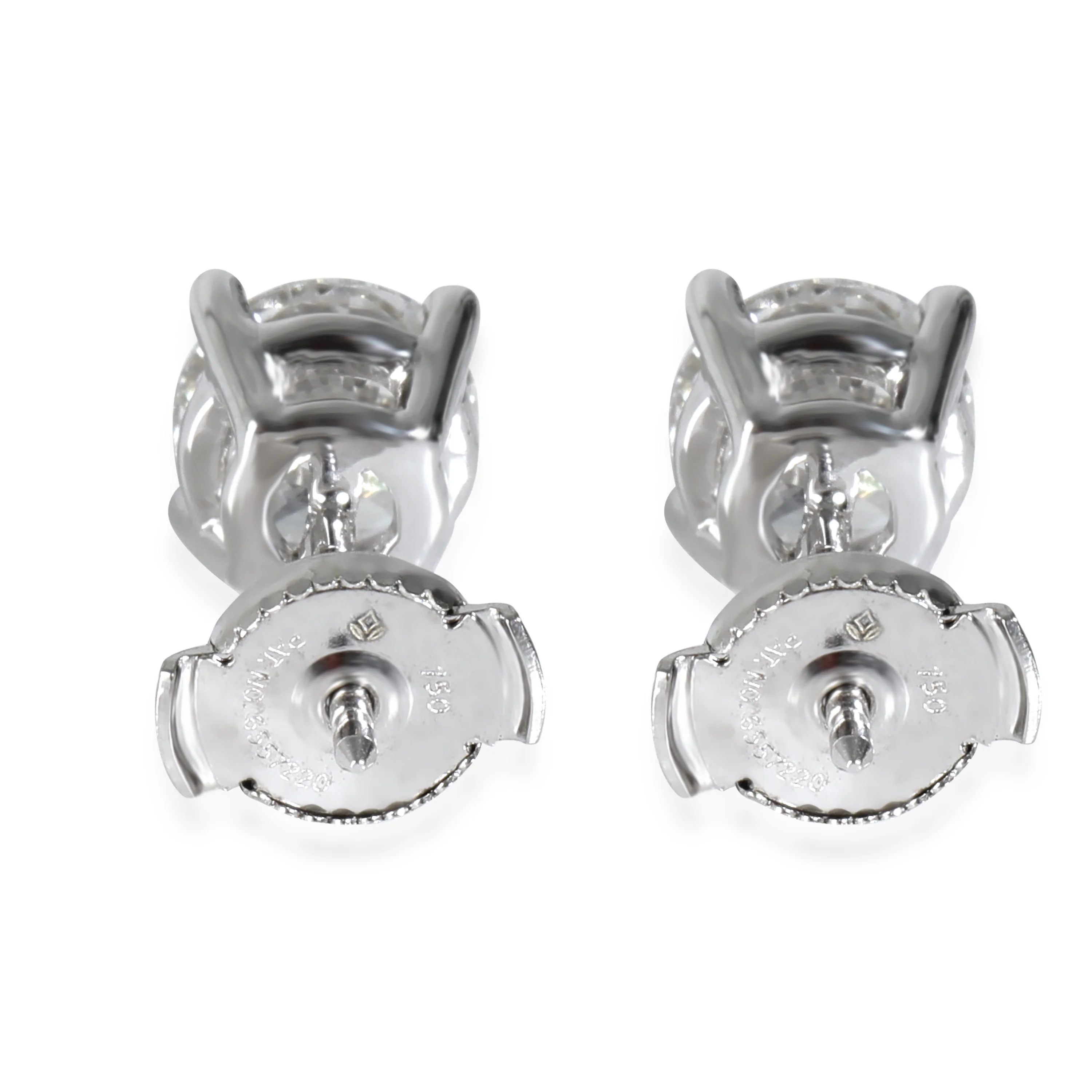 2 ctw White Gold Lab-Grown Diamond Earrings - Image 3