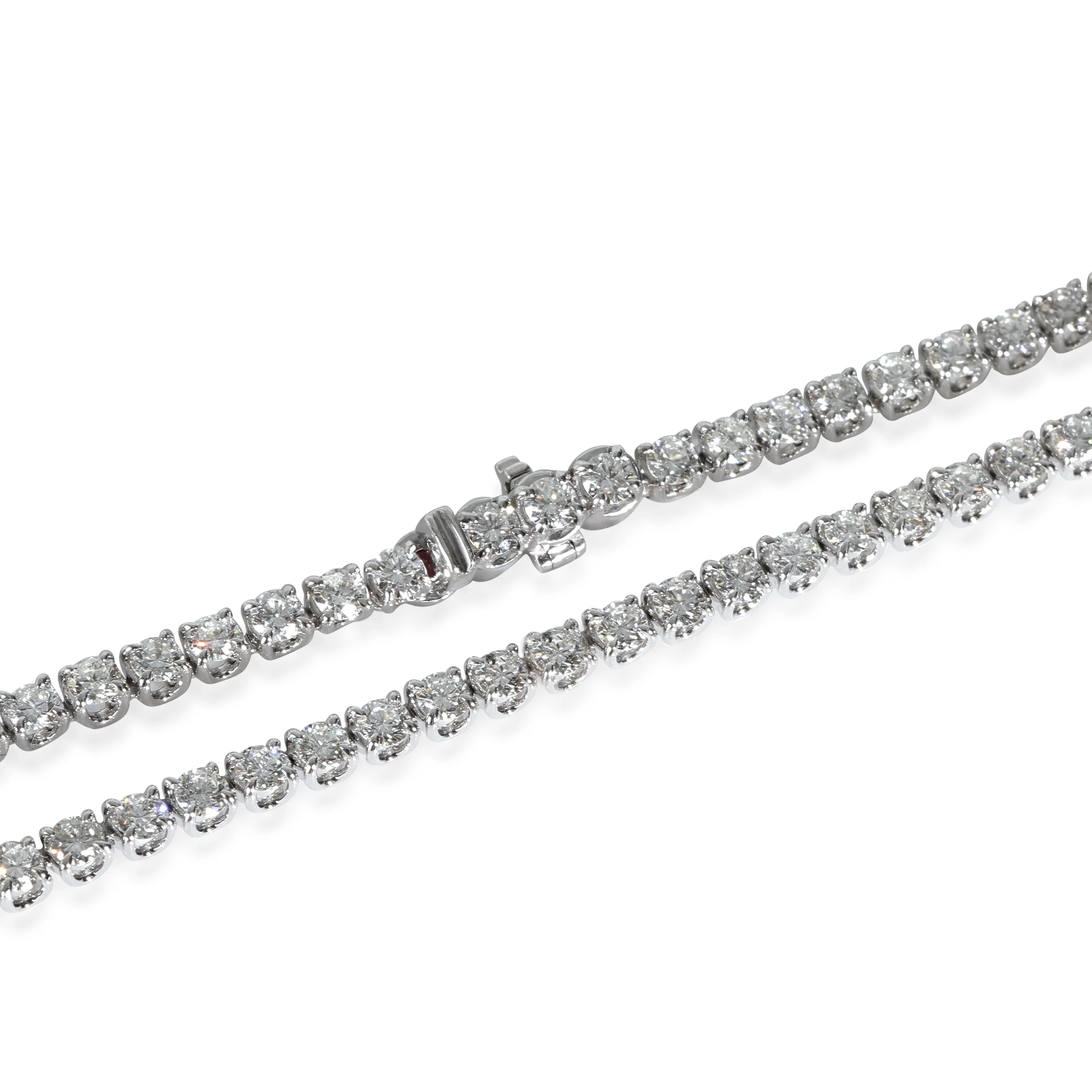 Lab-Grown Diamond Necklace in 18K White Gold 7.11 CTW - Image 3