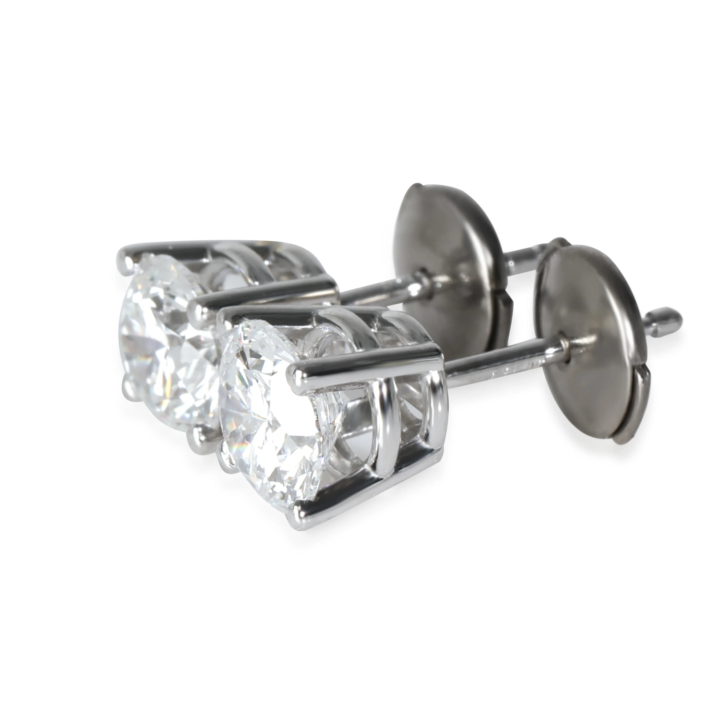 Lab-Grown Diamond Earrings in 18K White Gold 1.5 CTW - Image 2