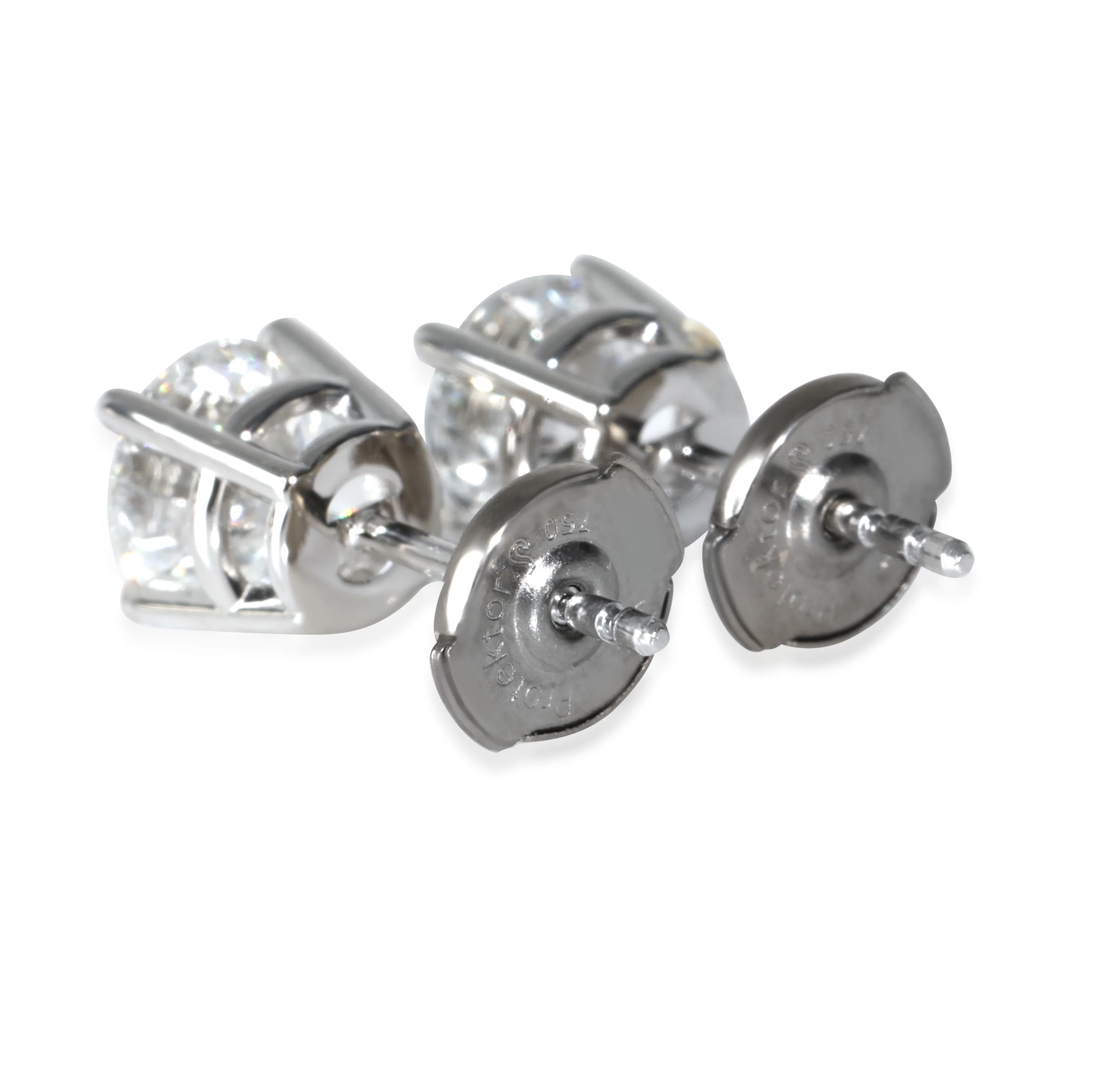 BRAND NEW myGemma Lab-Grown Diamond Earrings in 18K White Gold 1.5 CTW - Image 3