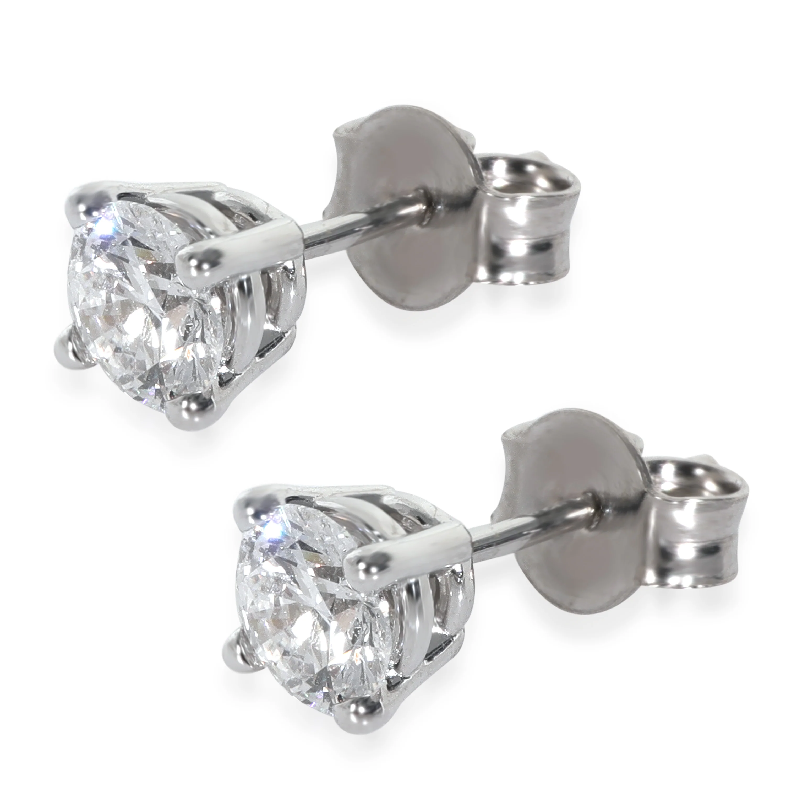 Lab-Grown Diamond Earrings In 18K White Gold .75 Ctw. - Image 2